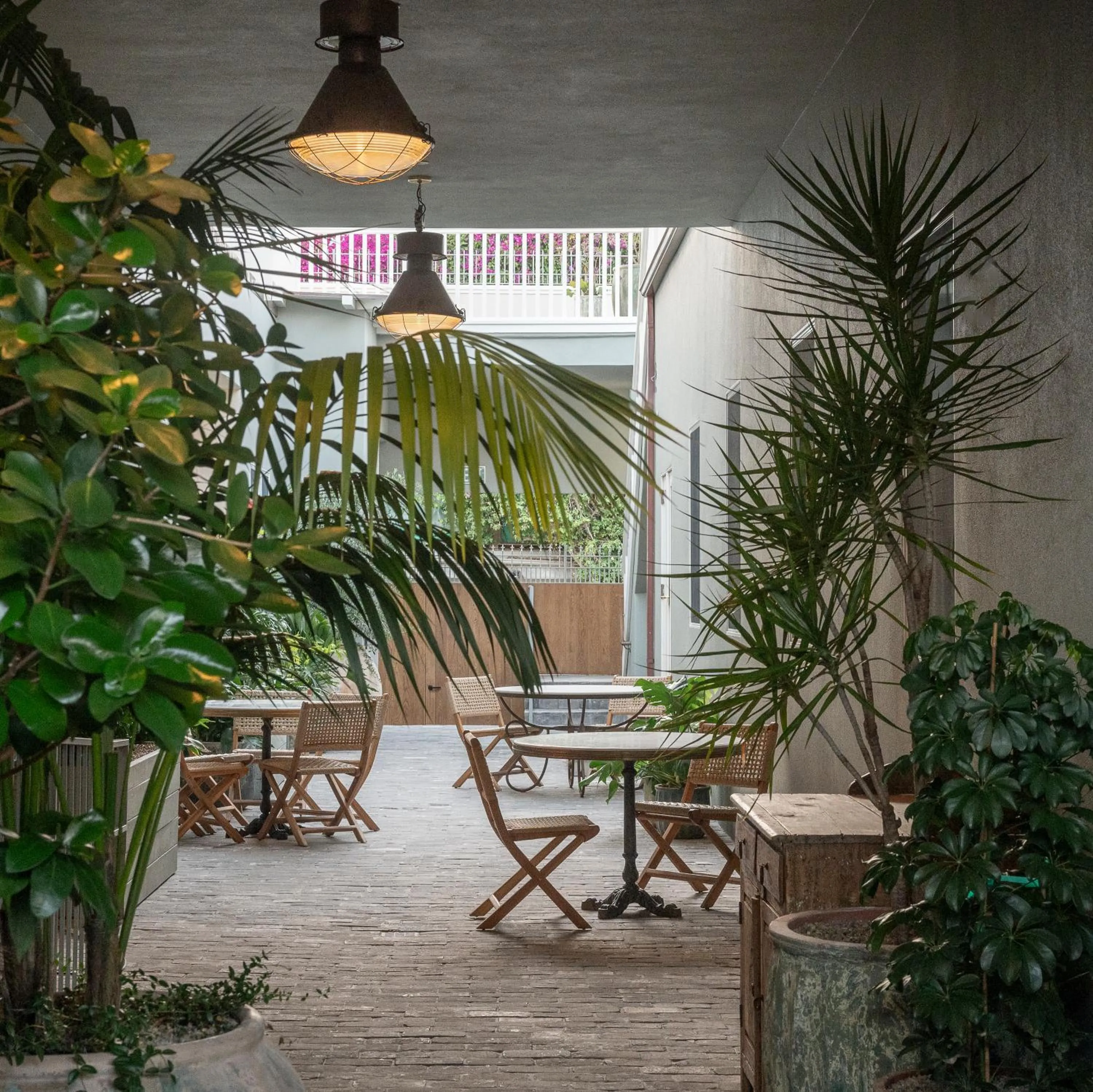 Inner courtyard view in Gjelina Hotel