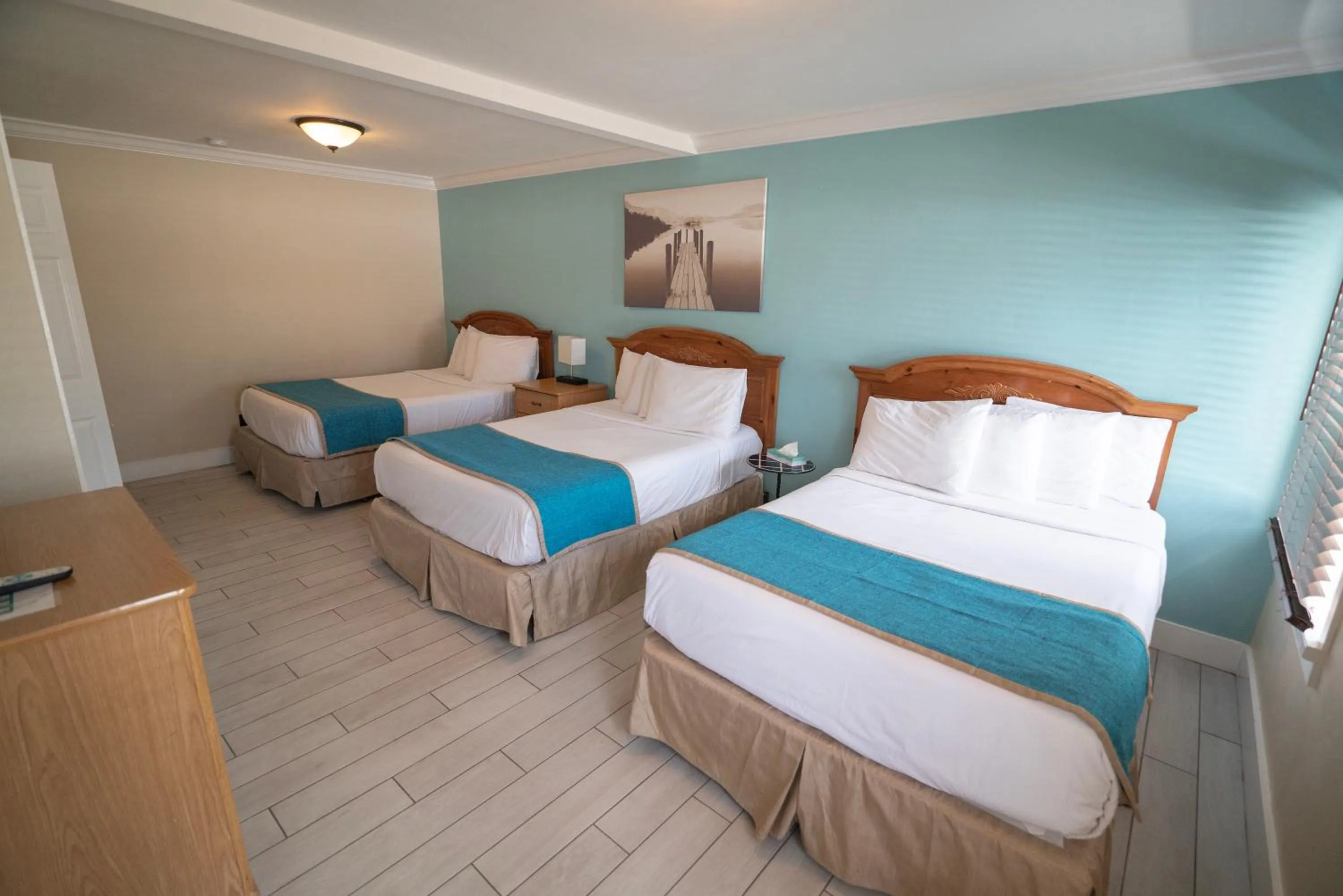 Bed in Seashell Motel