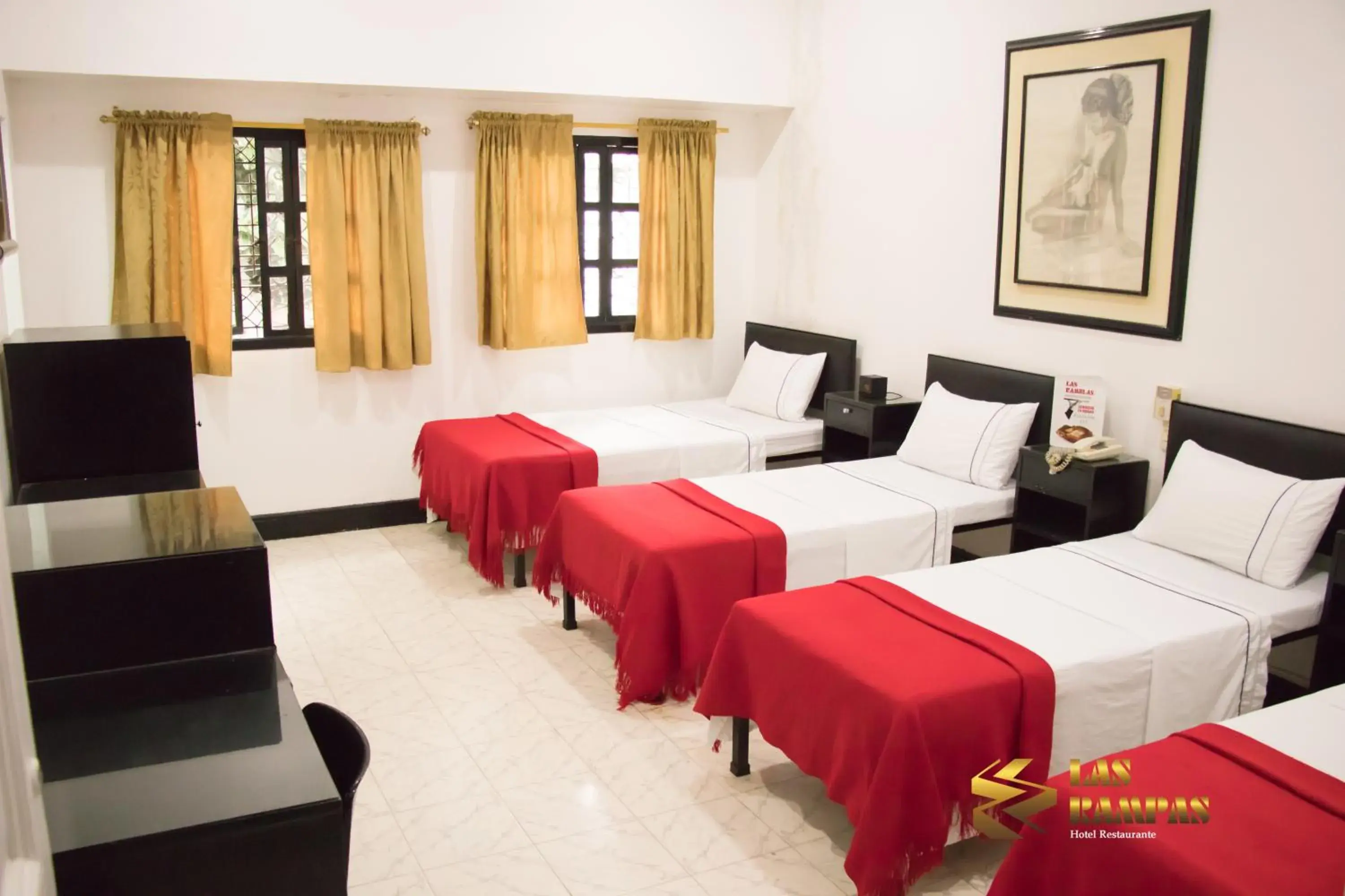 Bed in Hotel Las Rampas Bed in Hotel Las Rampas