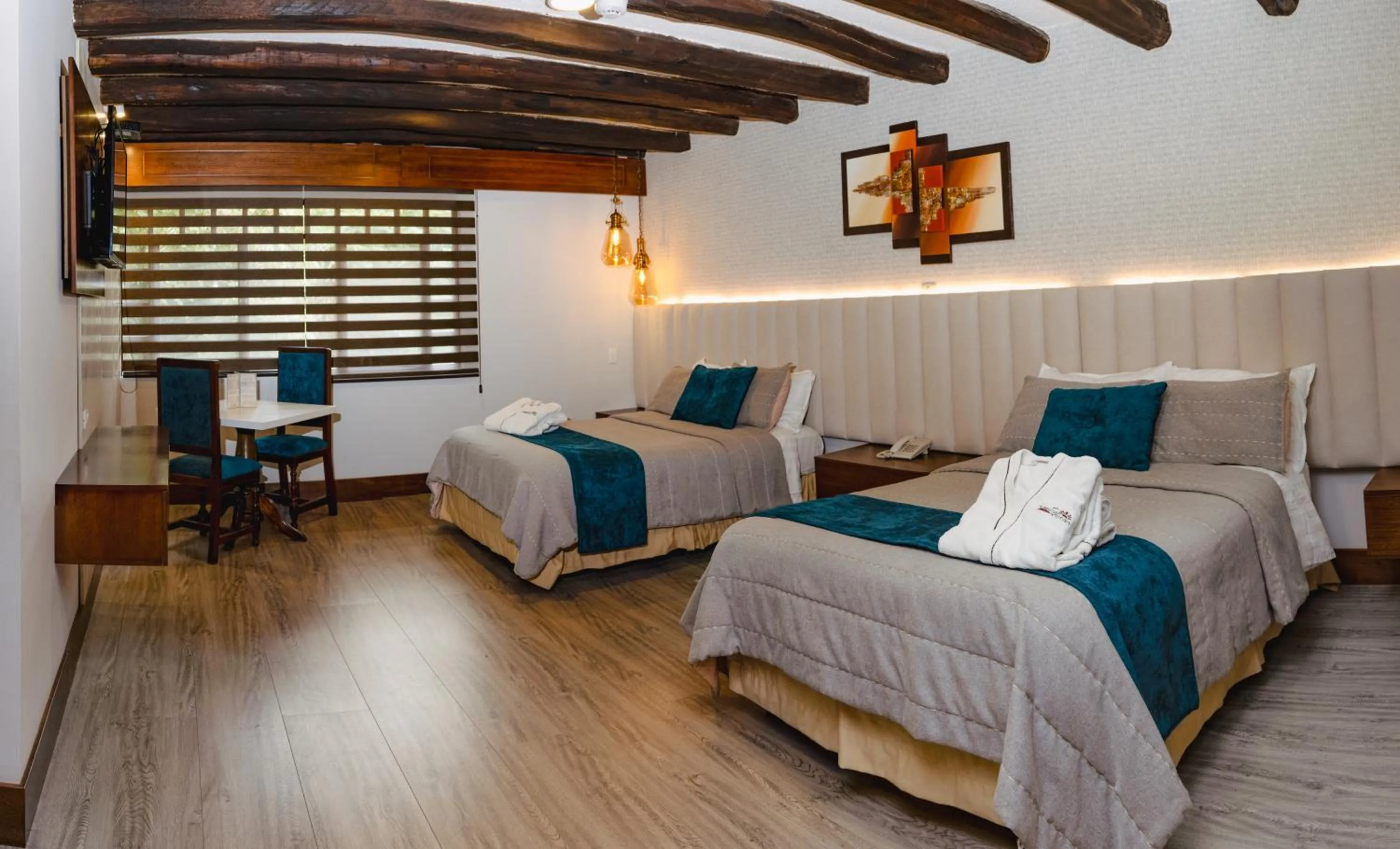 Bed in Hosteria Duran