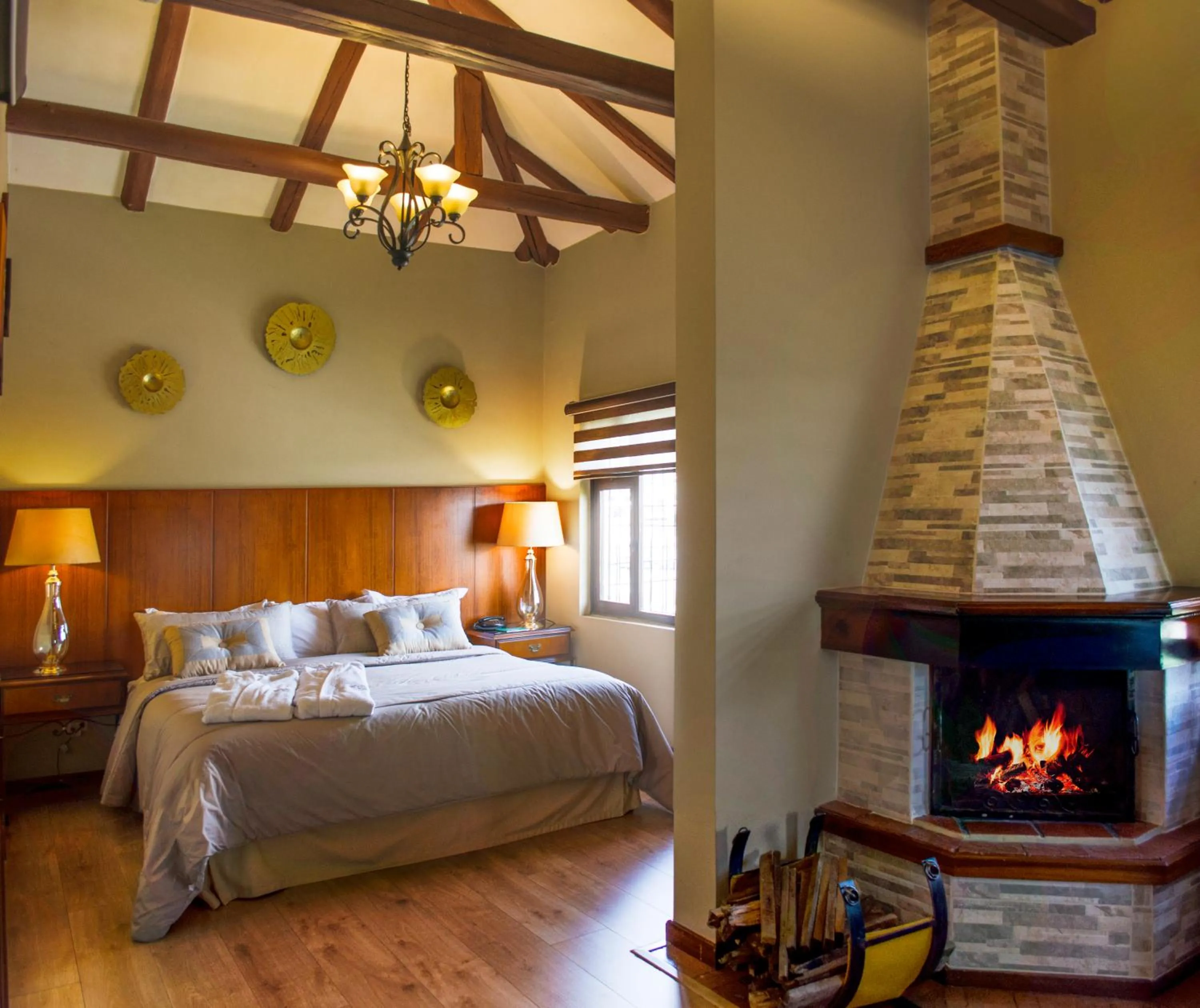 Bed in Hosteria Duran