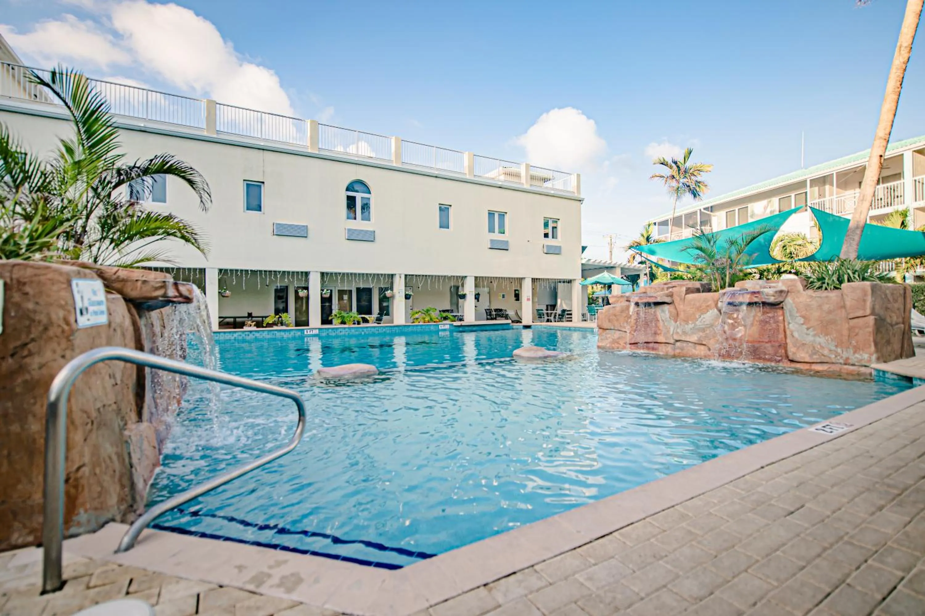 Pool view in Seven Mile Beach Resort