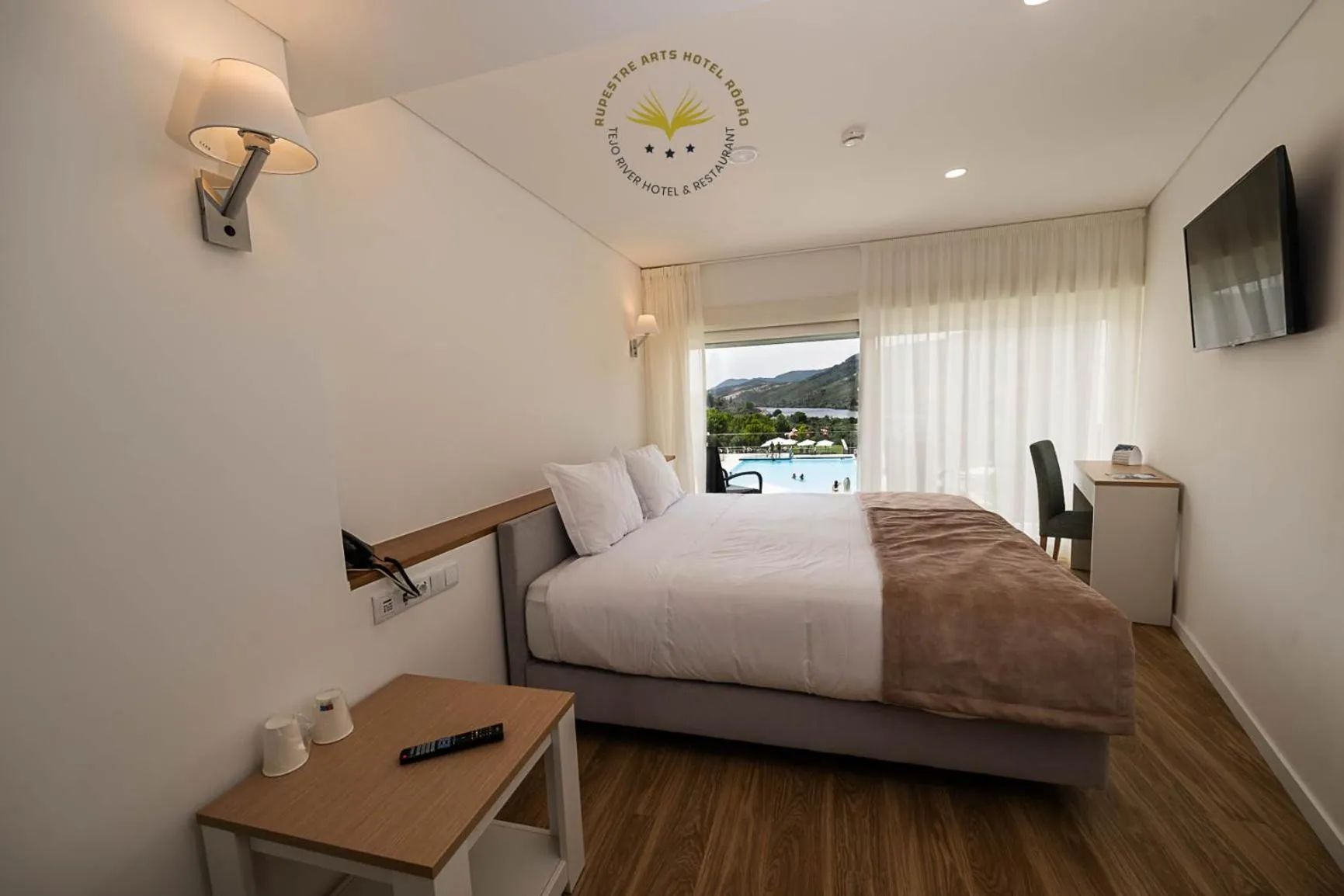 Bed in Rupestre Arts Hotel Ródão