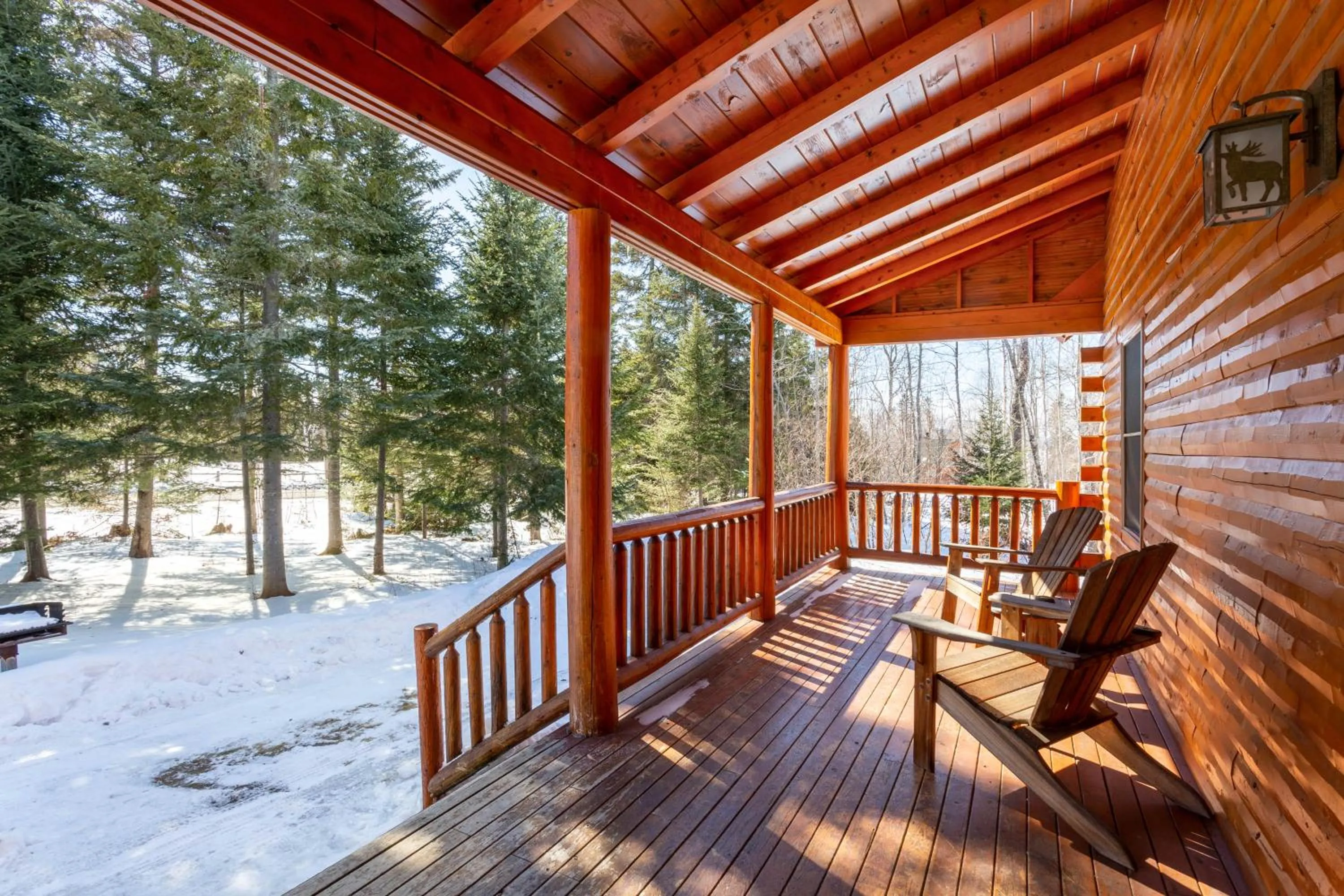 Balcony/Terrace in Rangeley Lake Resort a Ramada by Wyndham
