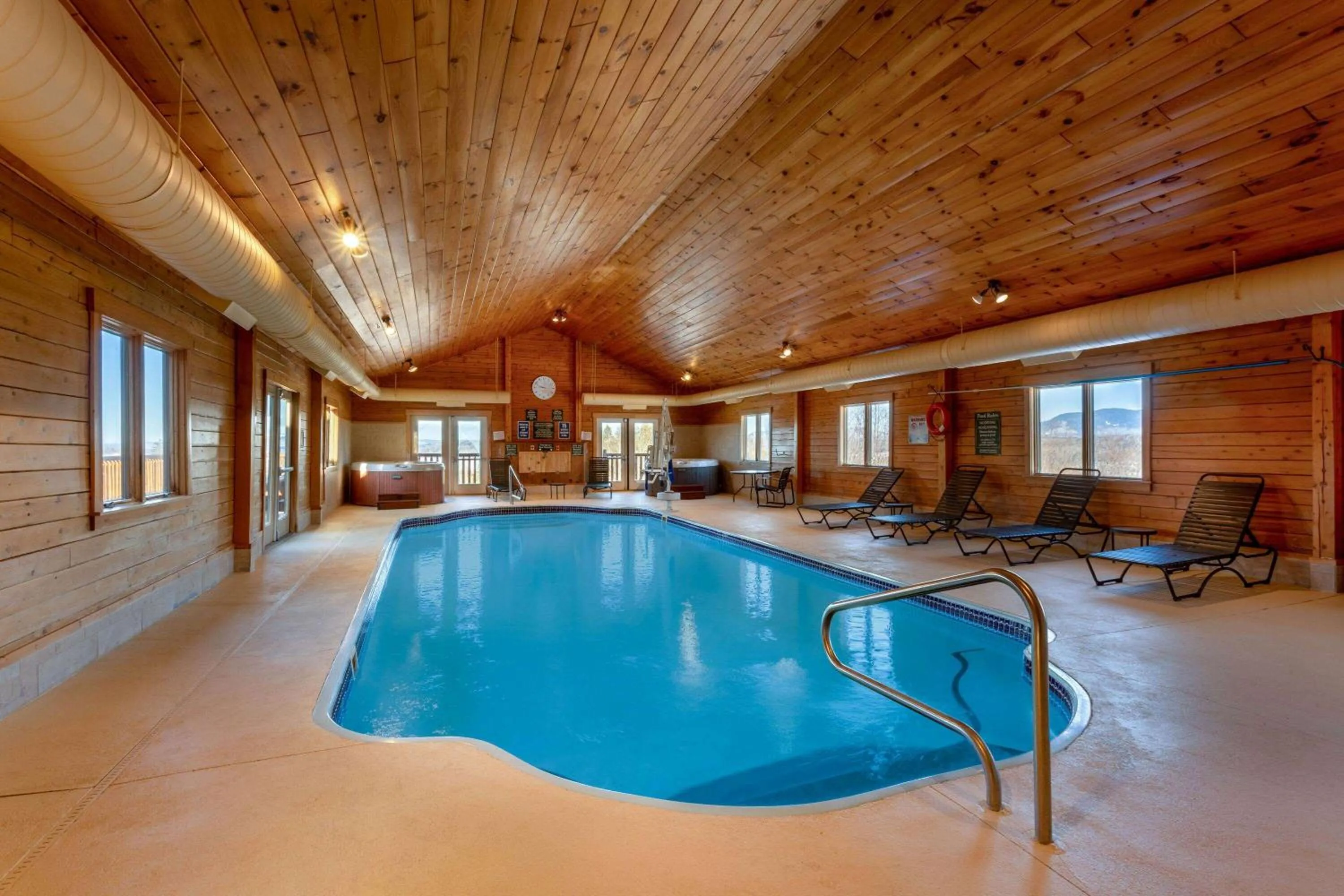 Pool view in Rangeley Lake Resort a Ramada by Wyndham