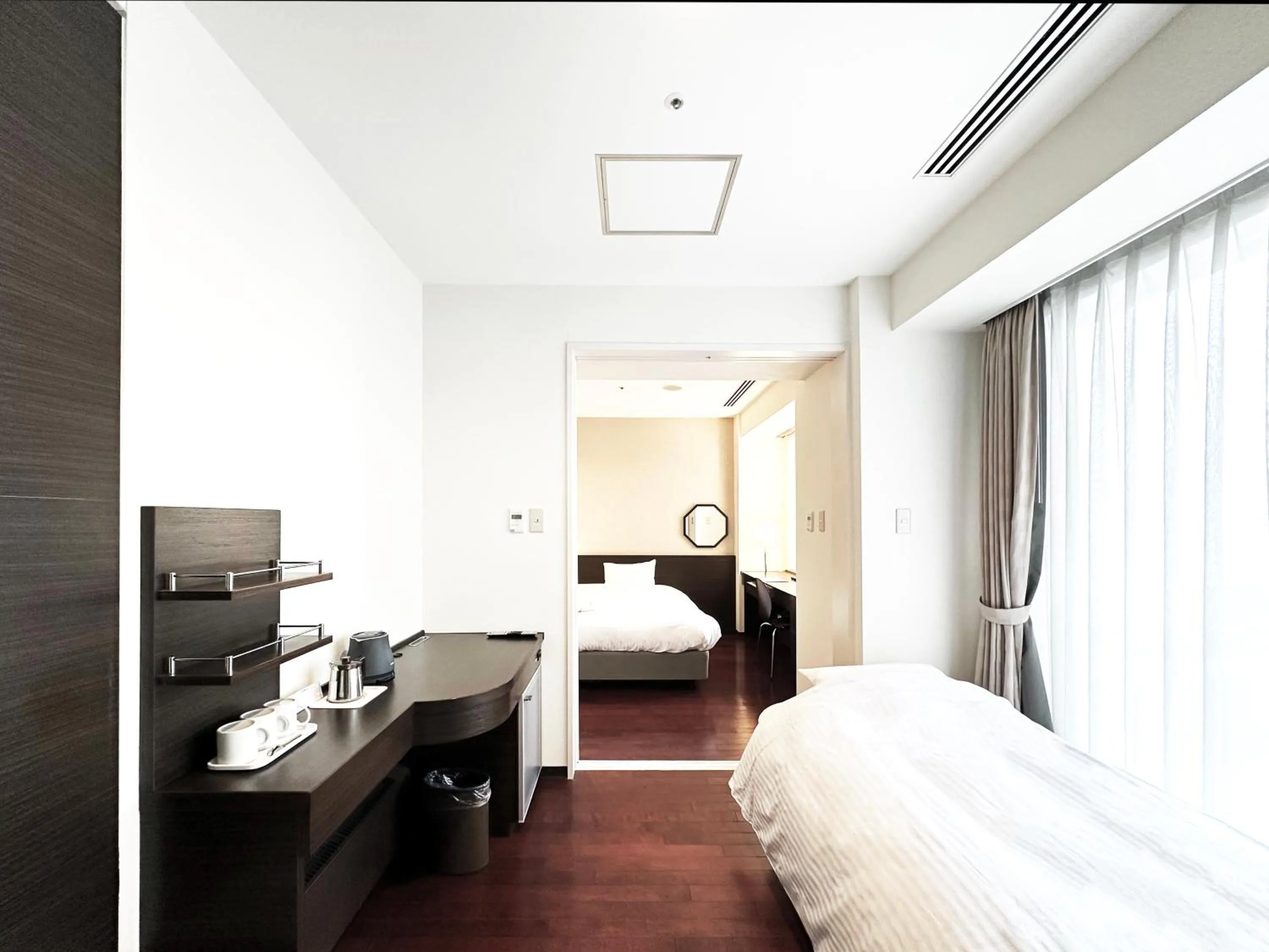 Photo of the whole room, Bed in KOKO HOTEL Sendai Kotodai Park