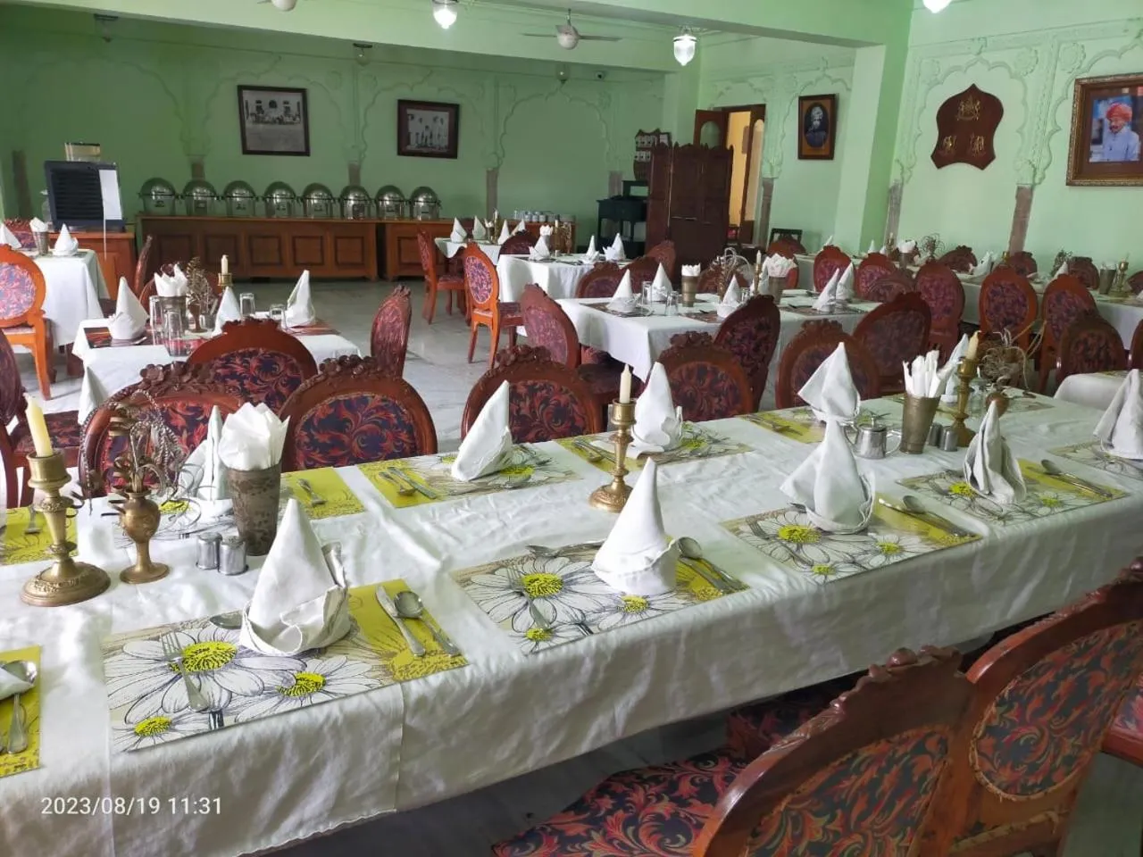 Restaurant/places to eat in Hotel Pushkar Palace