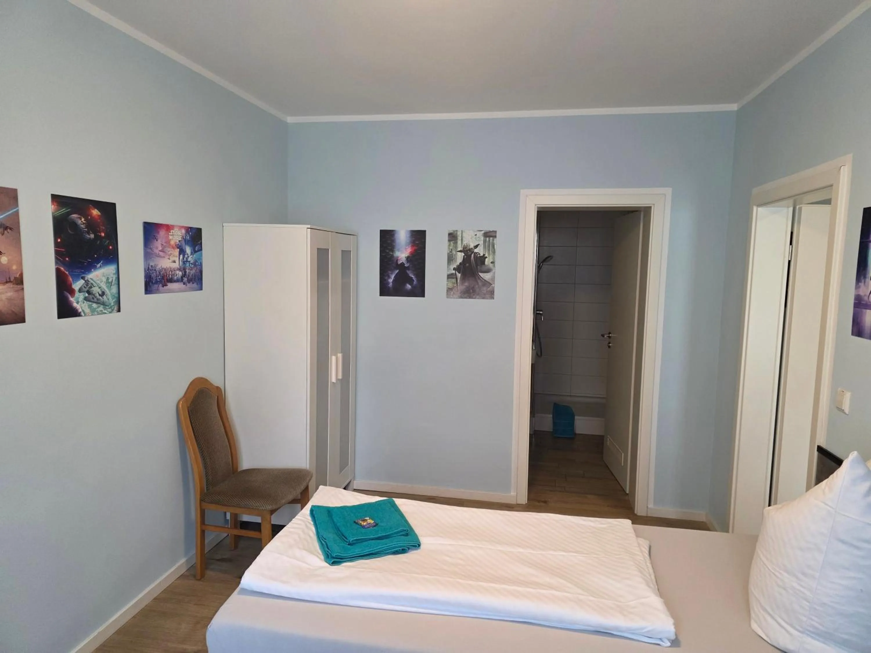 Bed in Pension am Filmpark