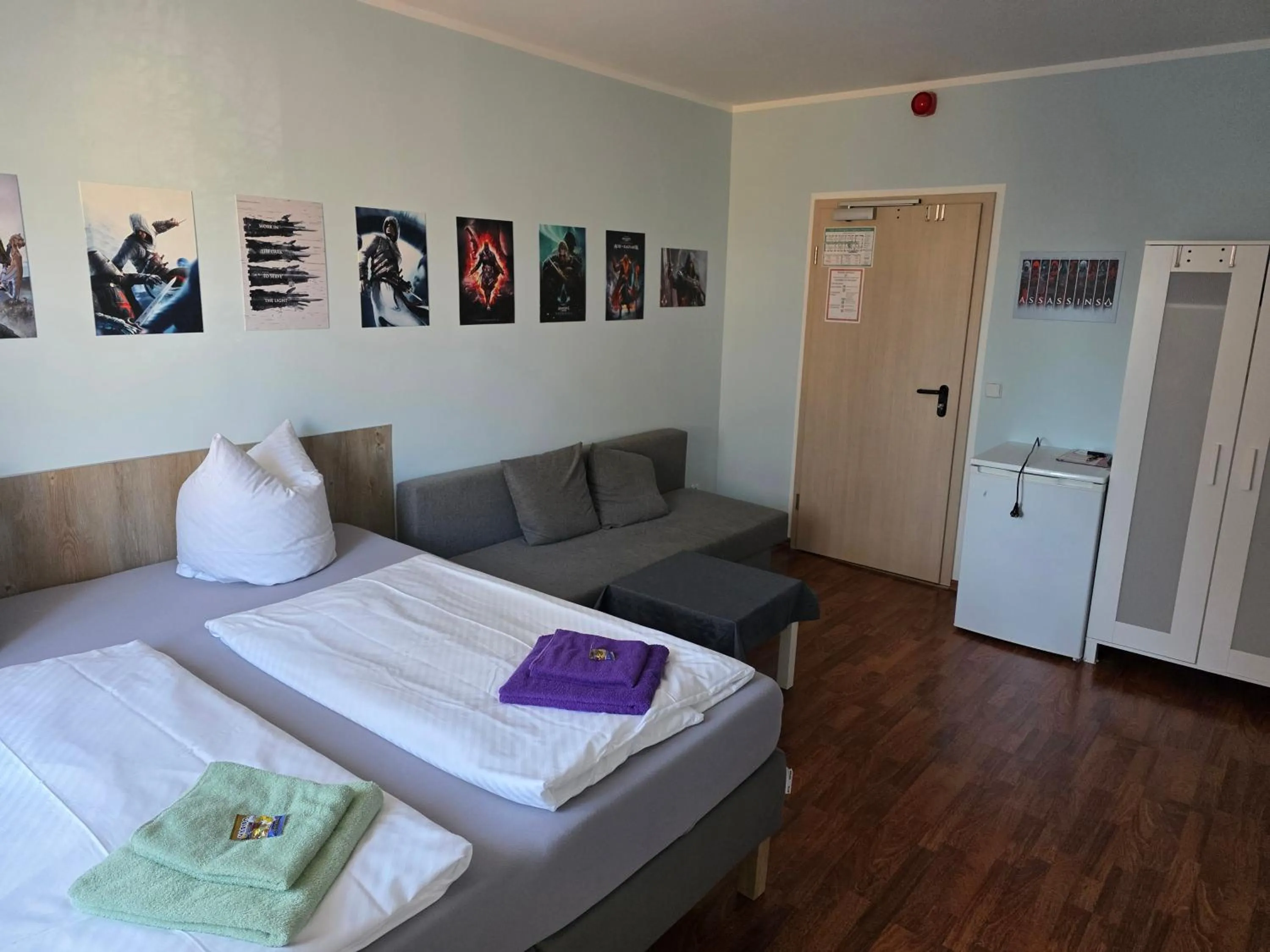 Bed in Pension am Filmpark