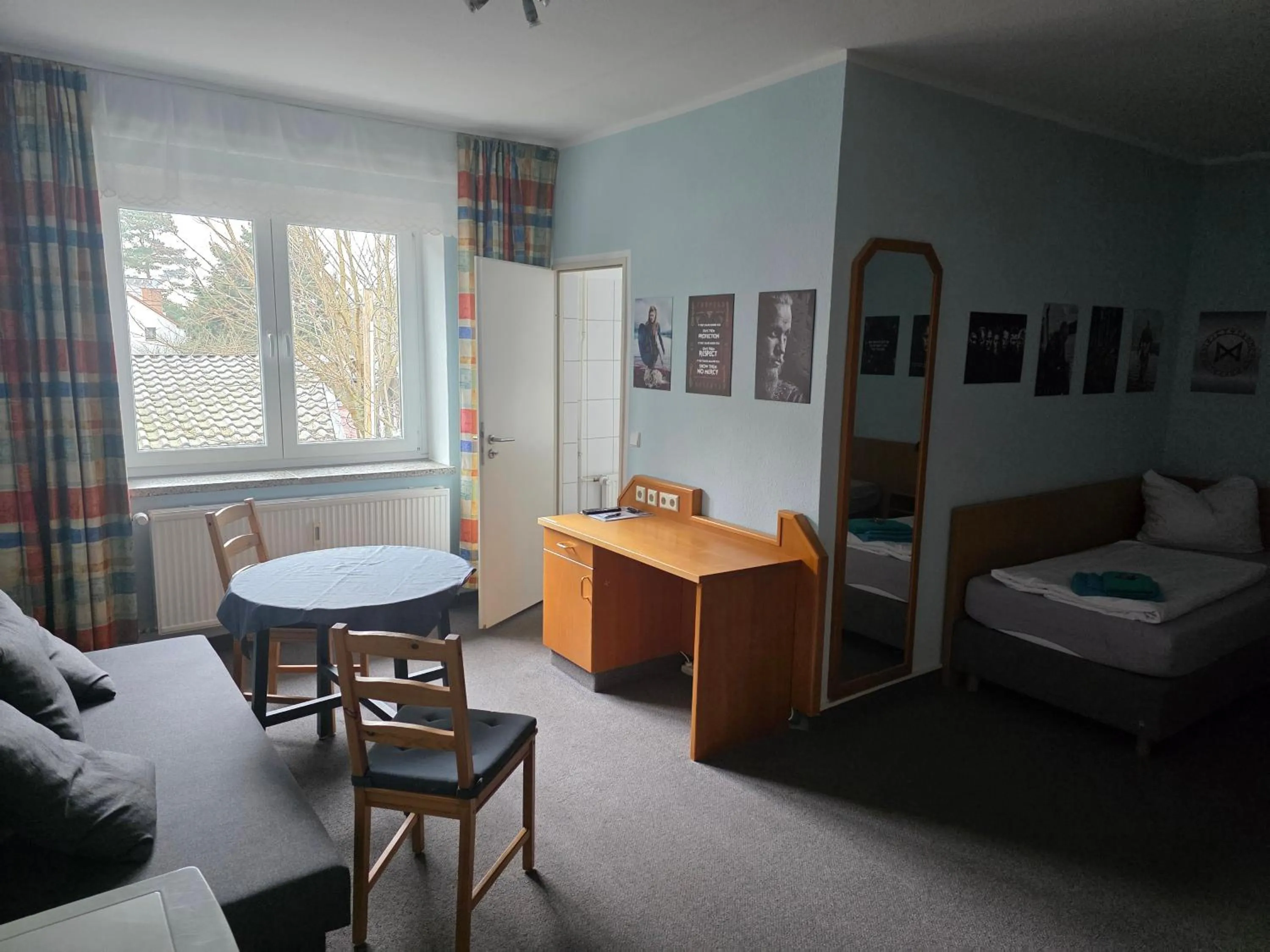 Bed in Pension am Filmpark