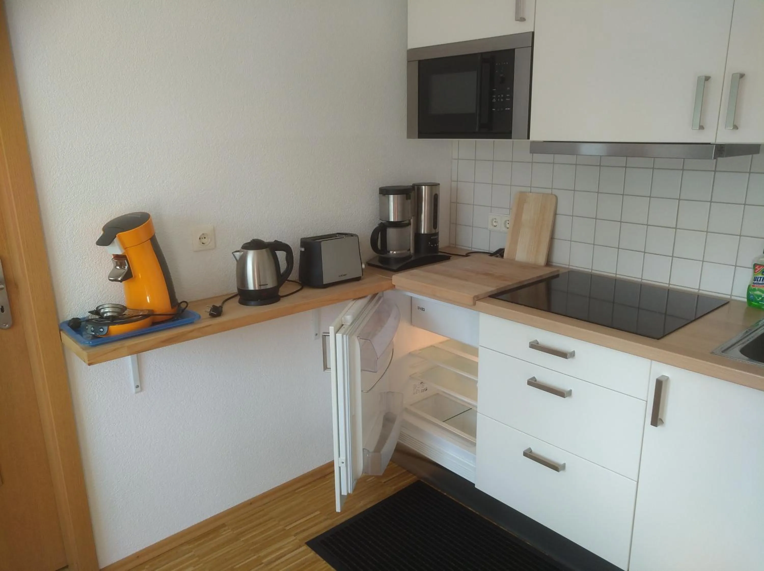 Kitchen or kitchenette in Ferienwohnung Mattenweg 1a
