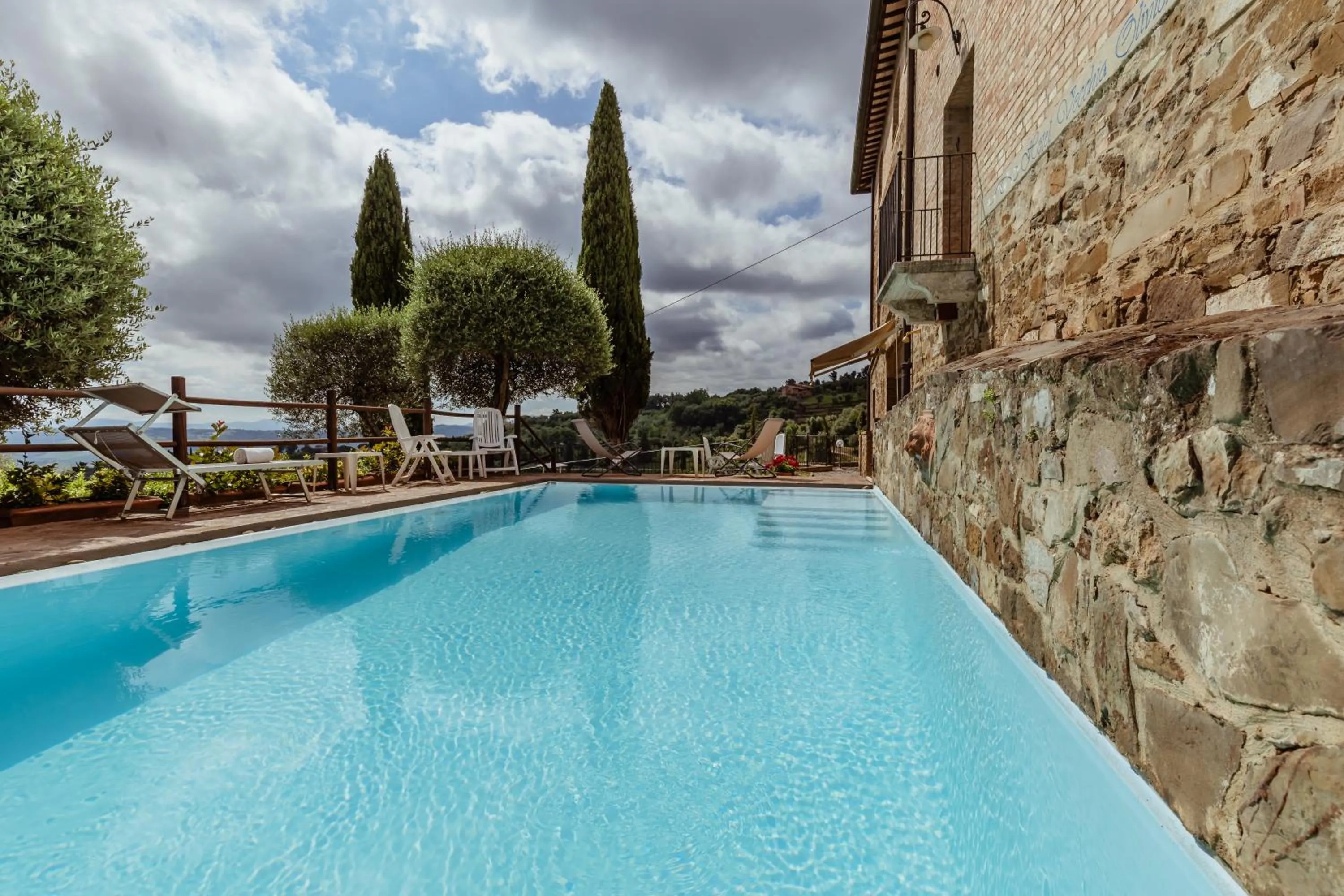 Pool view in Hotel Vecchia Oliviera