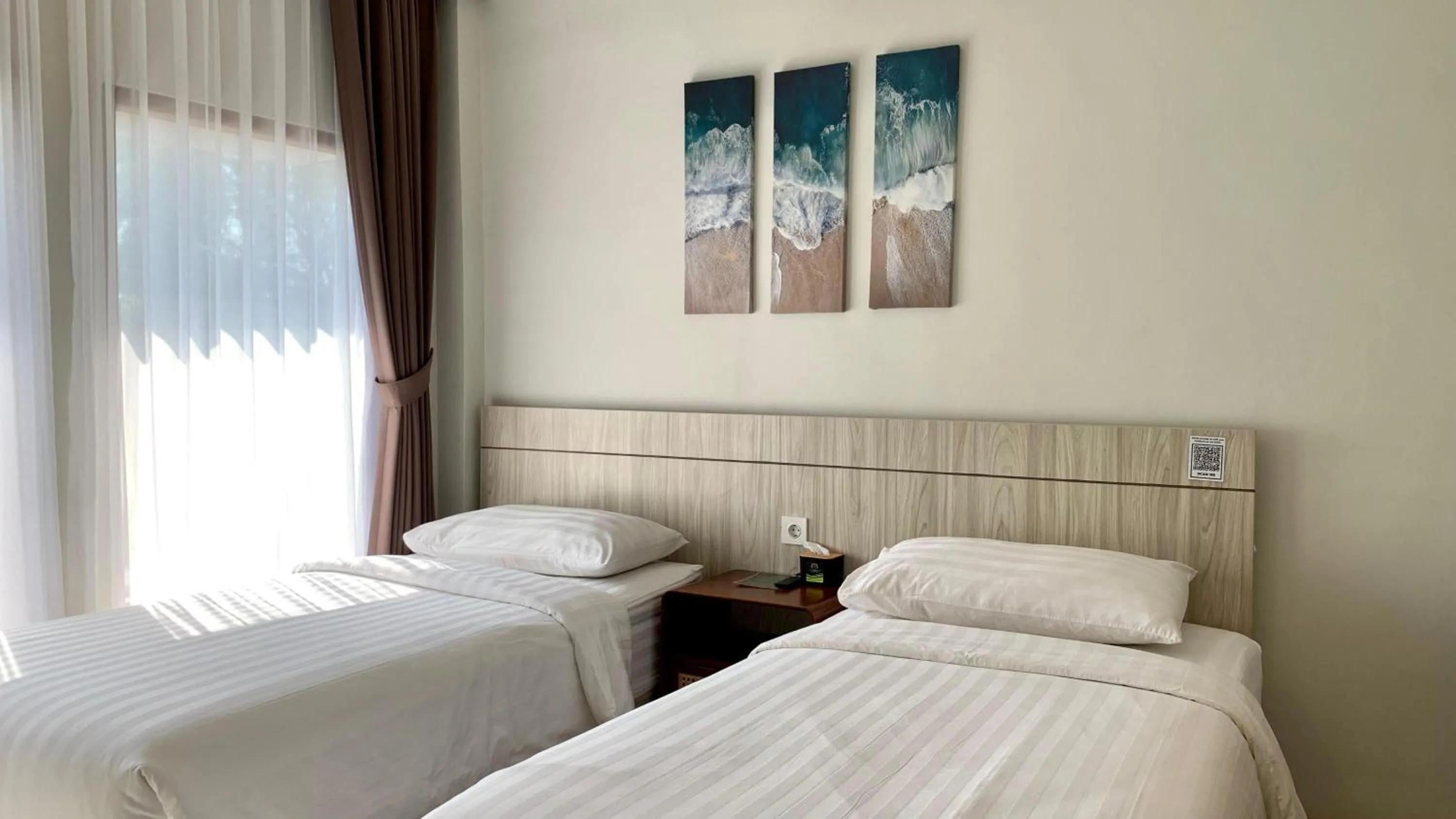 Bed in The Baliem Hotel