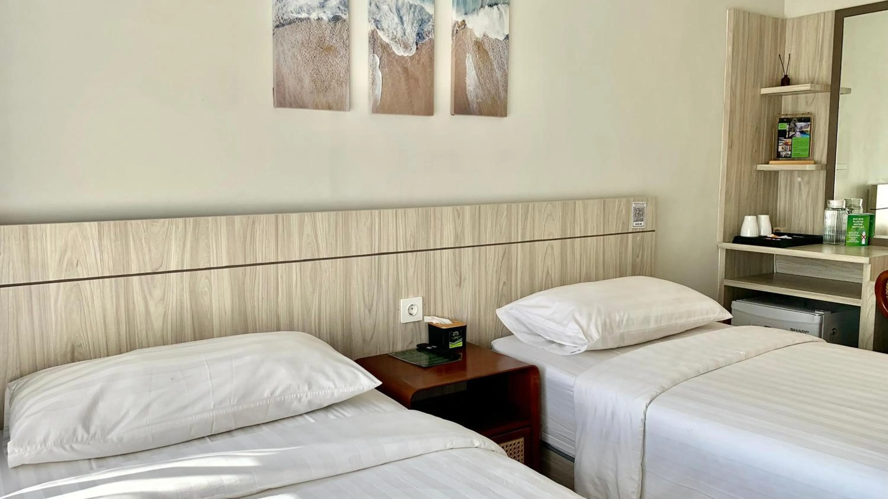 Bed in The Baliem Hotel