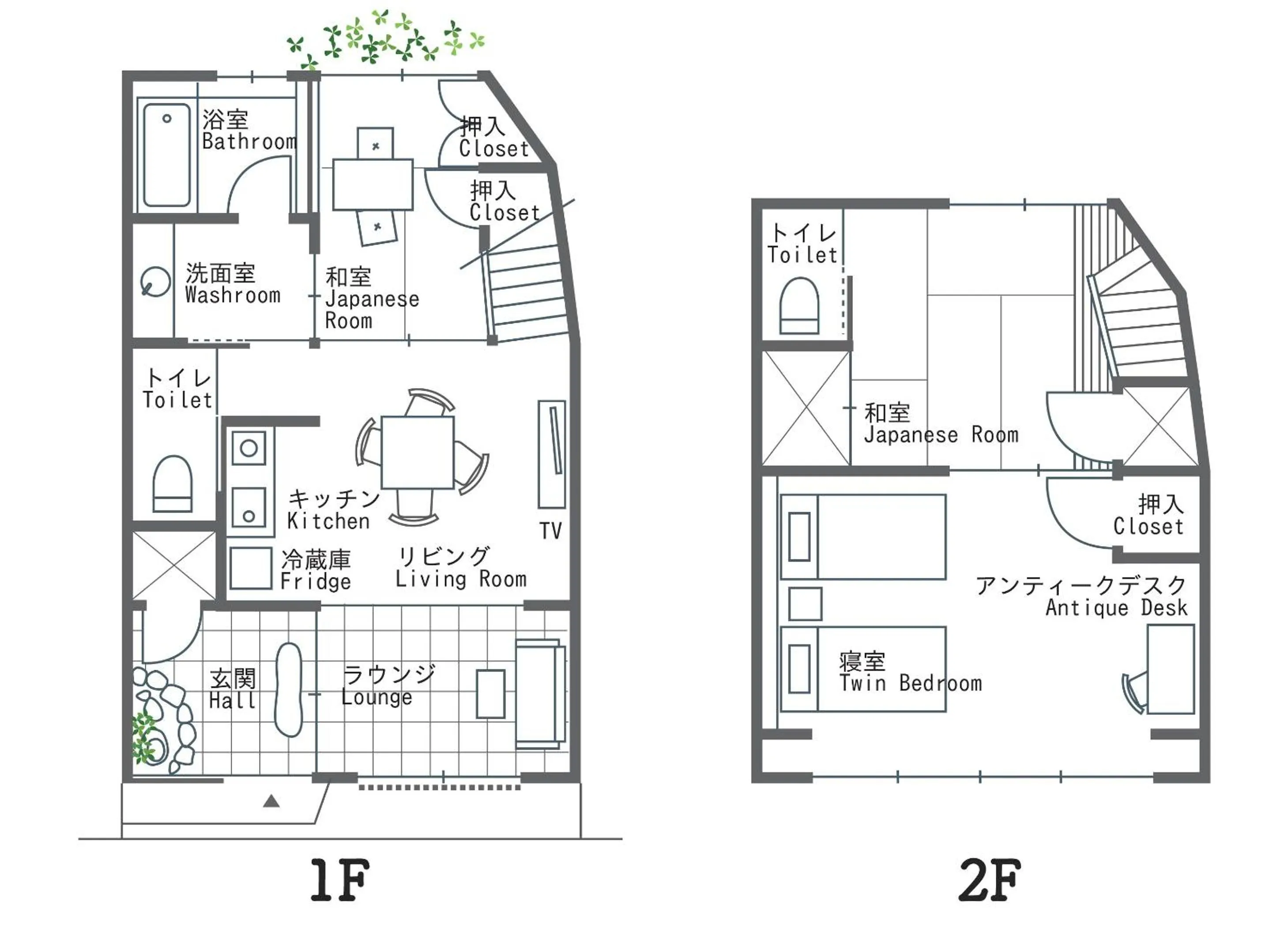 Floor plan in Kiyomizu Birodo-an