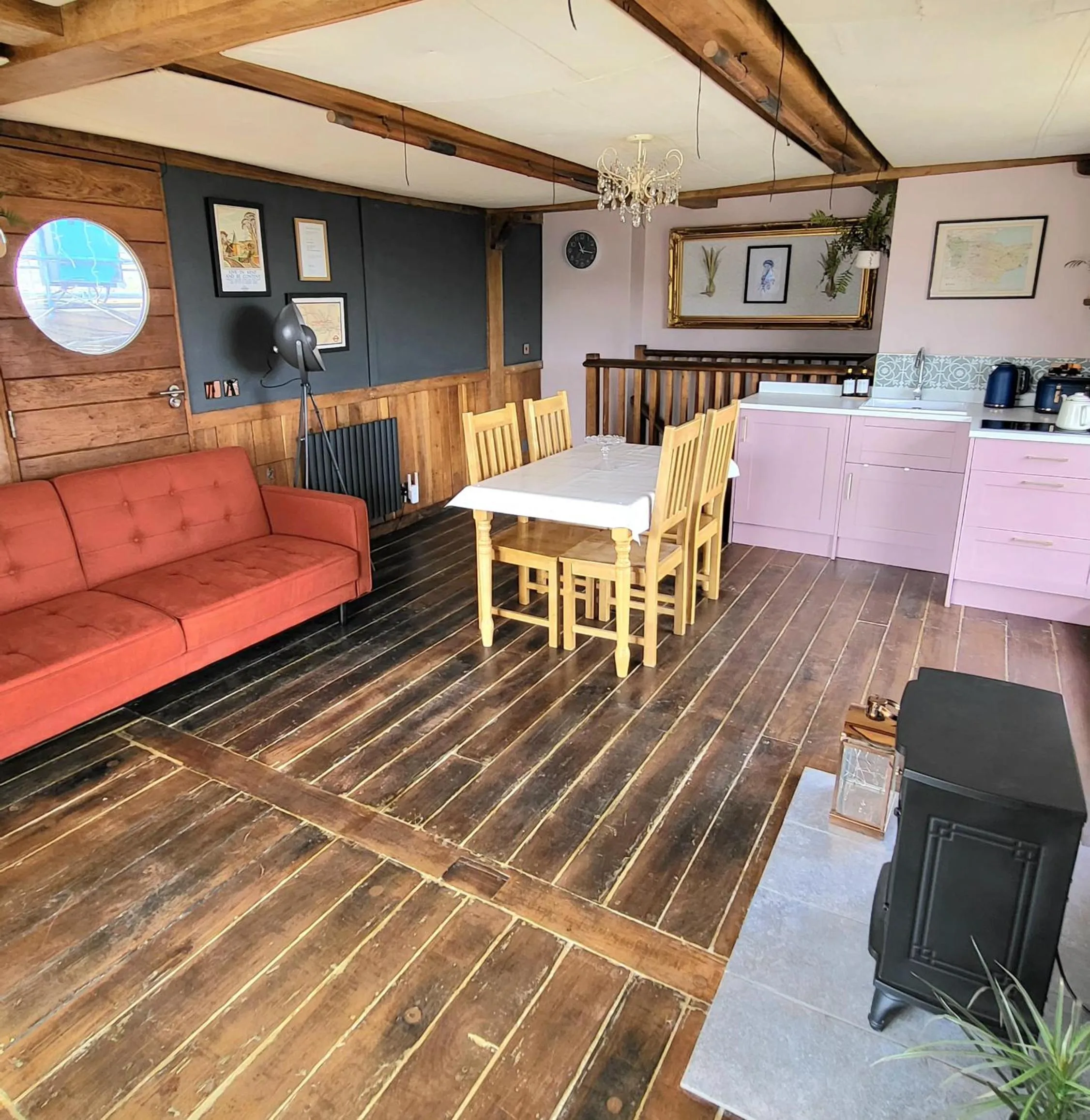 Dining area in Inner Dowsing Lightship