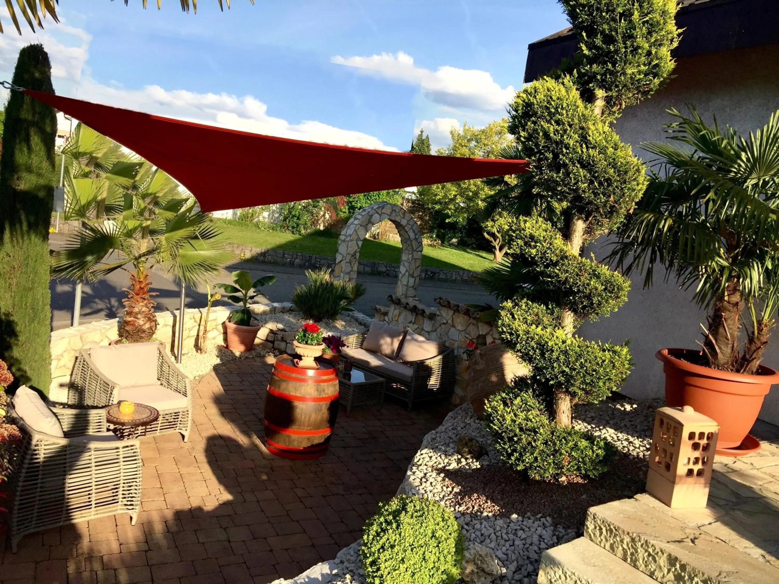 Garden in Apartmenthaus Casa Palma