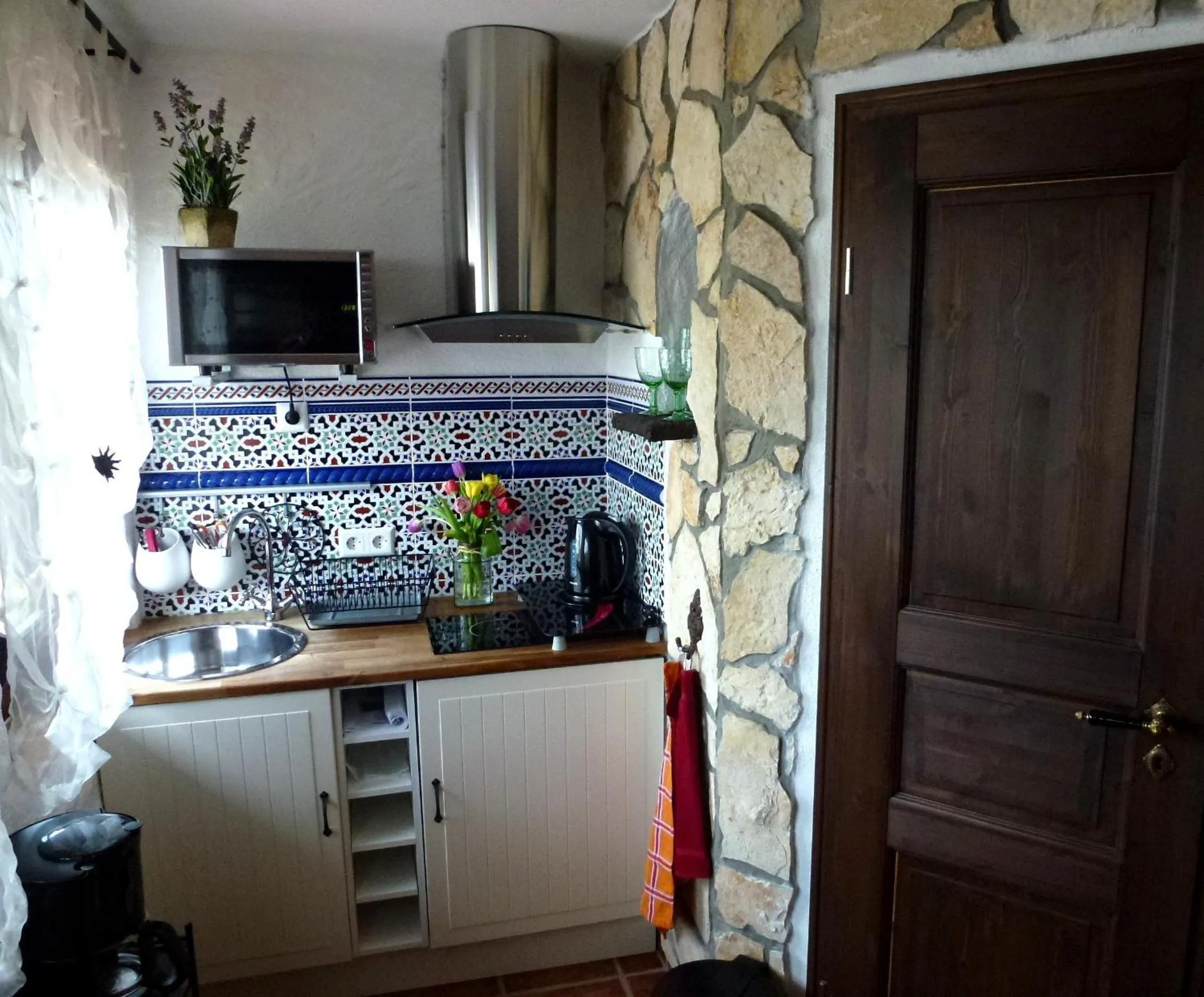 Kitchen or kitchenette in Apartmenthaus Casa Palma