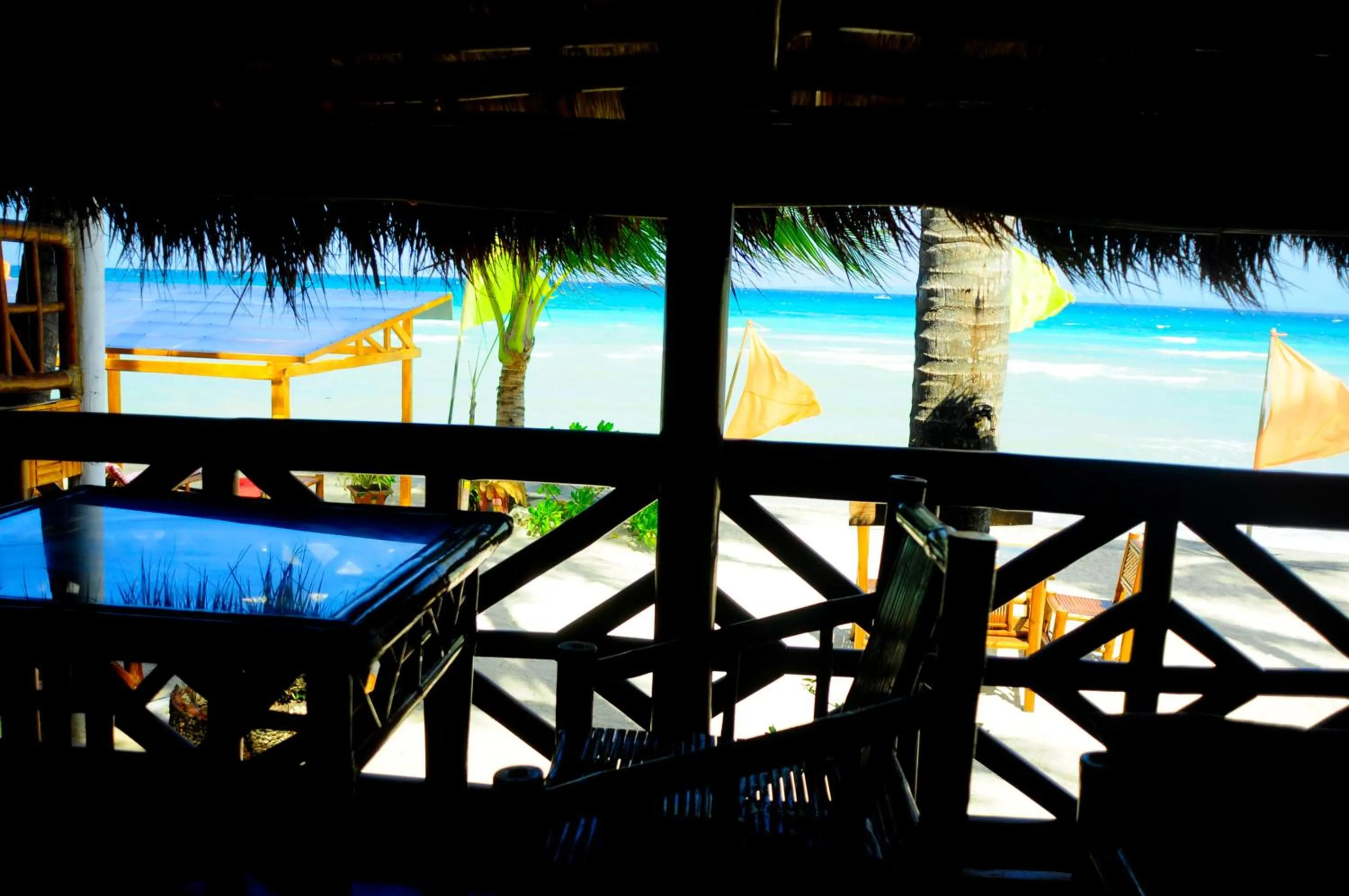 Patio in The Coral Blue Oriental Beach Villas and Suites