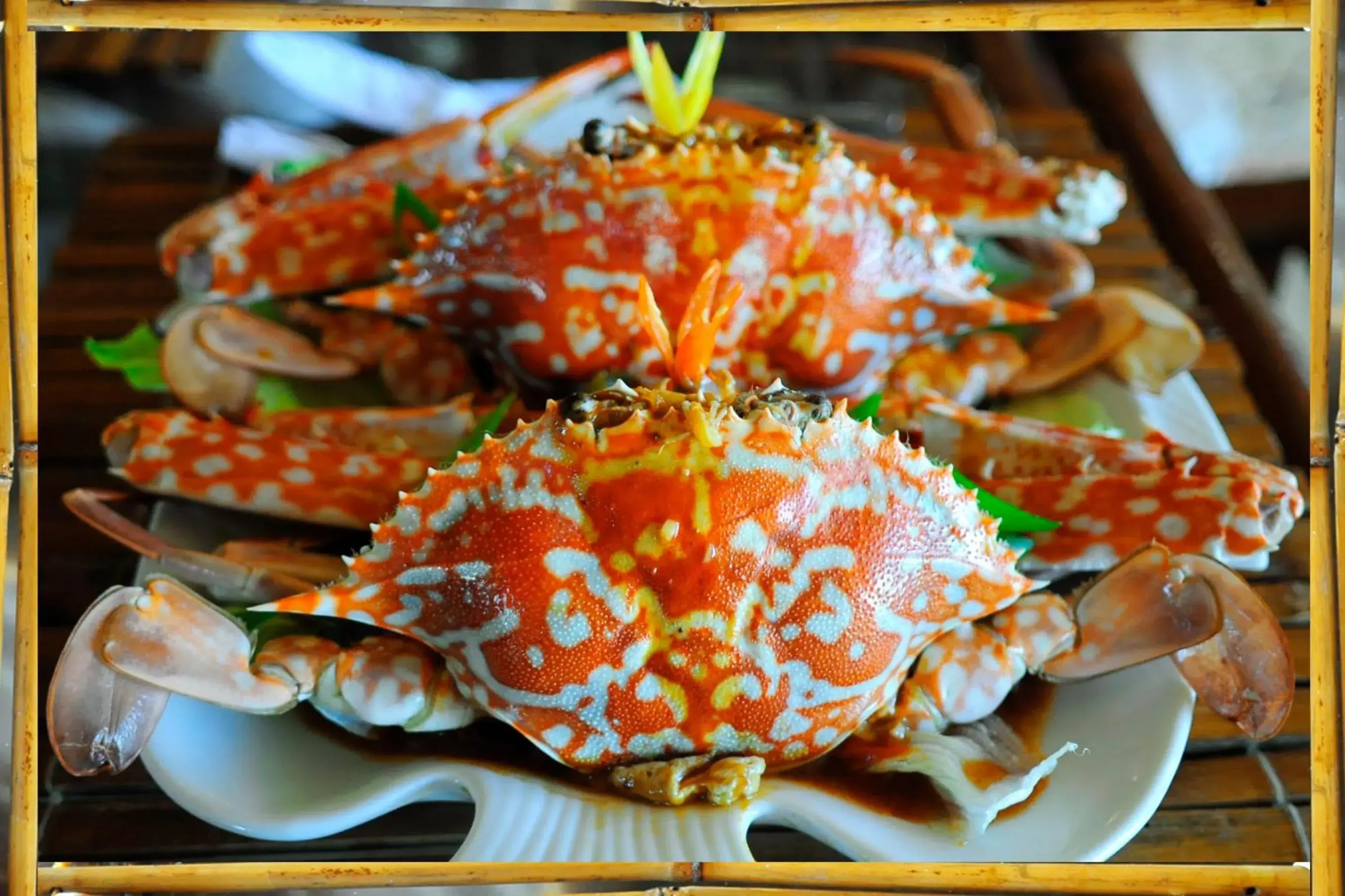 Food close-up in The Coral Blue Oriental Beach Villas and Suites Food close-up in The Coral Blue Oriental Beach Villas and Suites