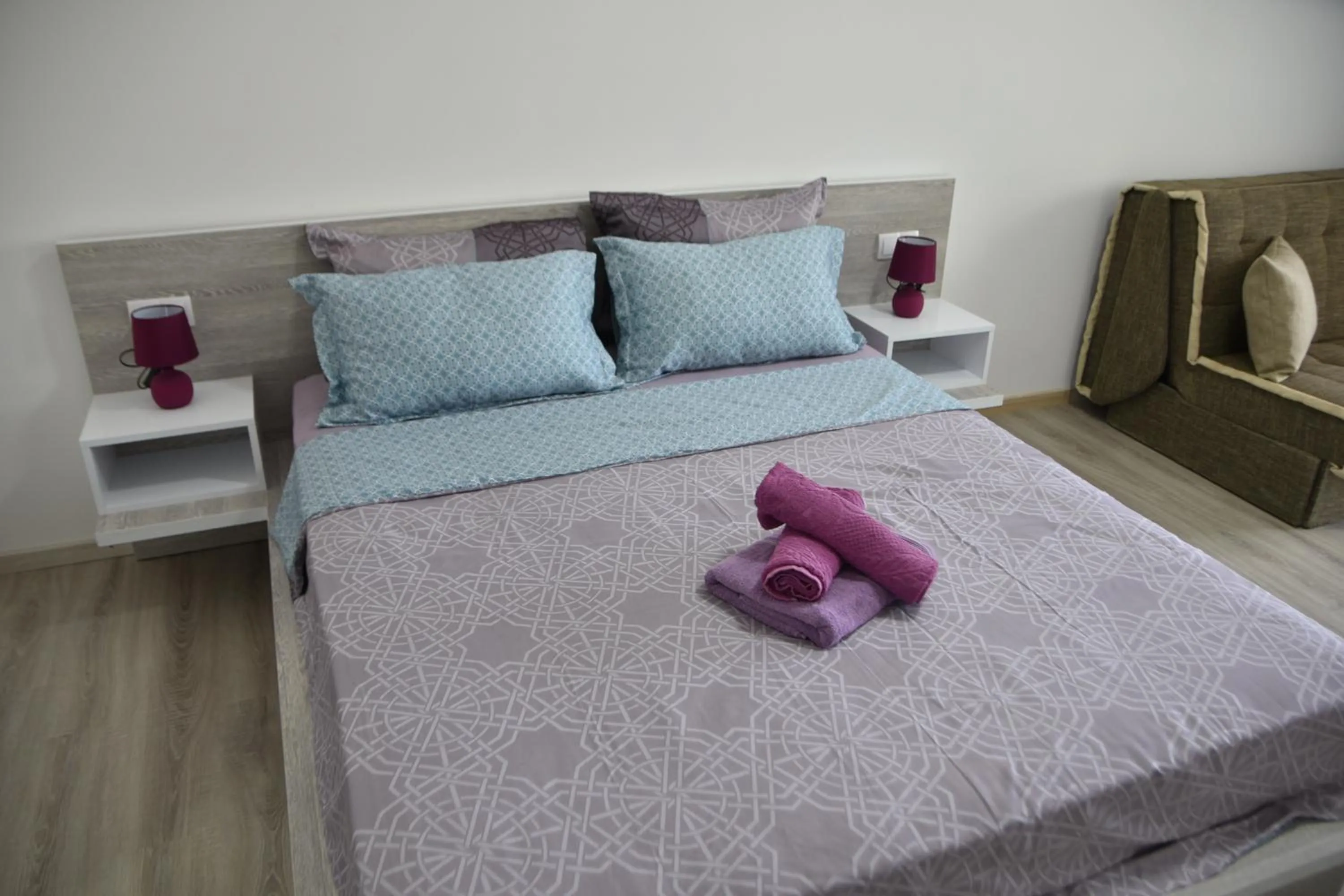 Bed in Apartments Casa Pineta