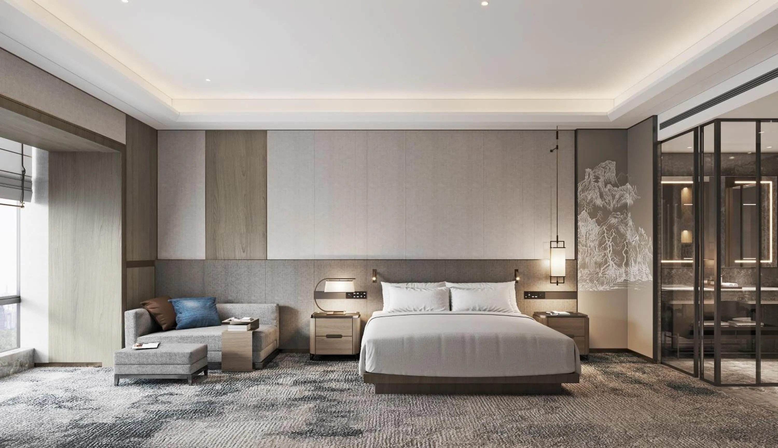 Photo of the whole room, Bed in voco Xiong'An