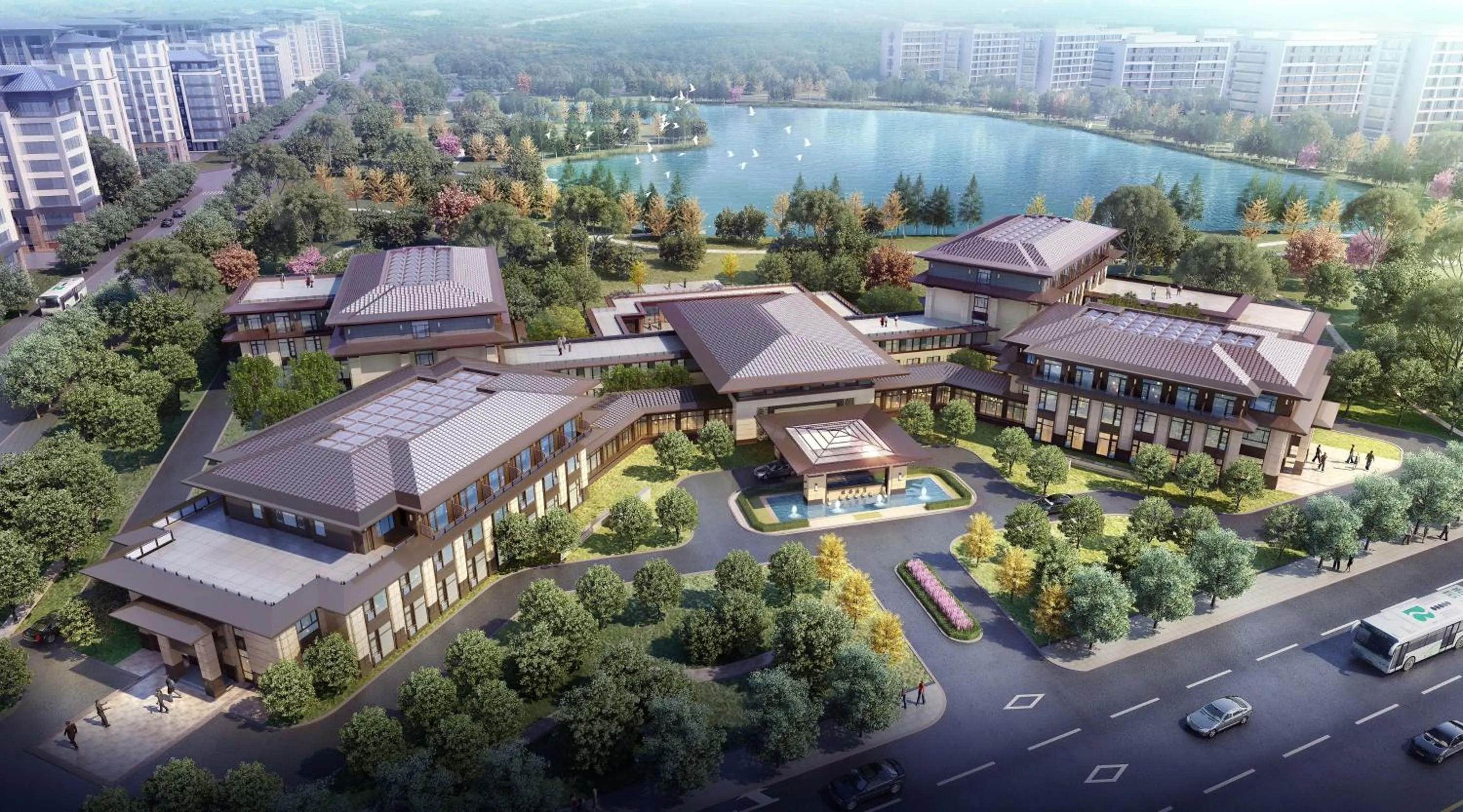 Property building, Bird's-eye View in voco Xiong'An