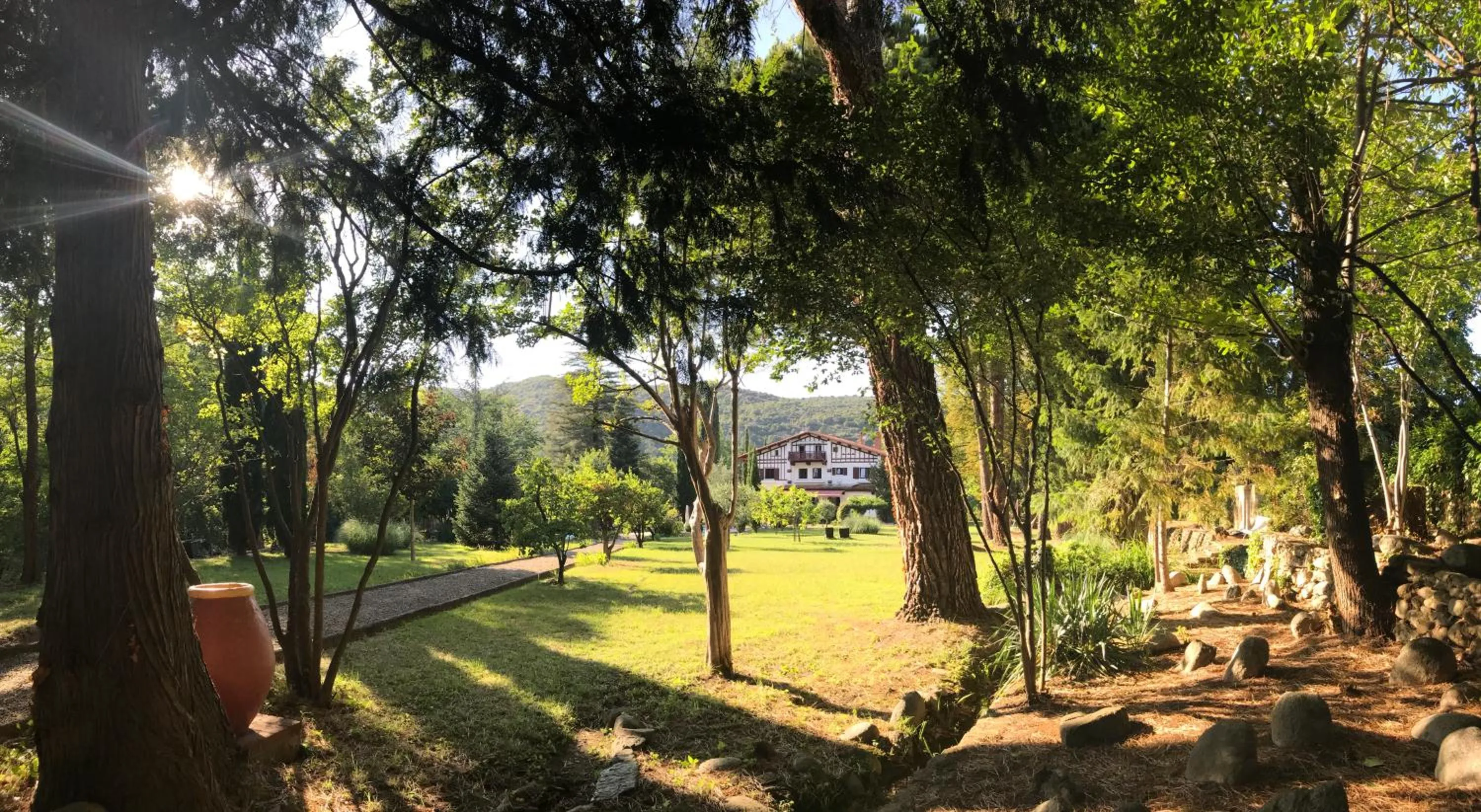 Natural landscape in La Villa du Parc
