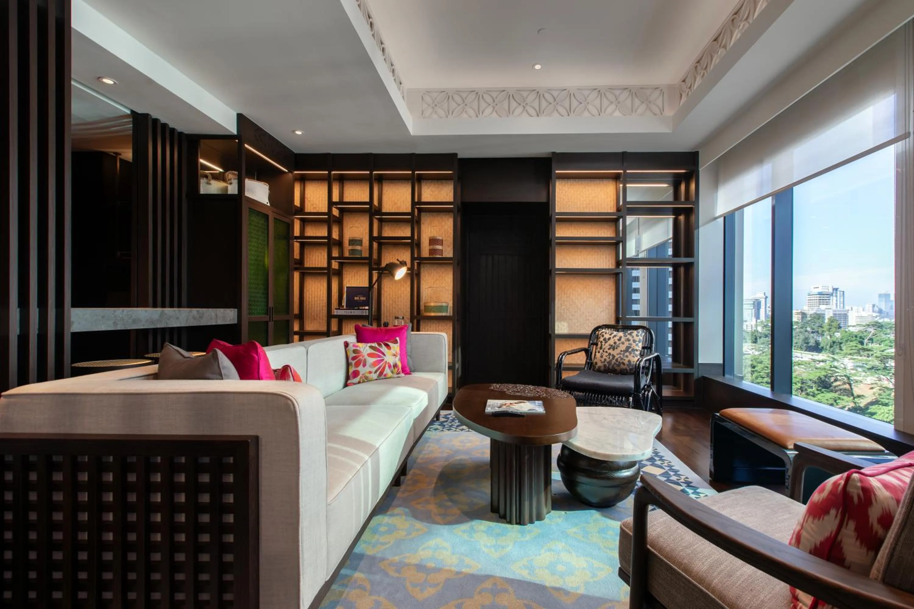 Living room in Hotel Indigo Kuala Lumpur on the Park by IHG