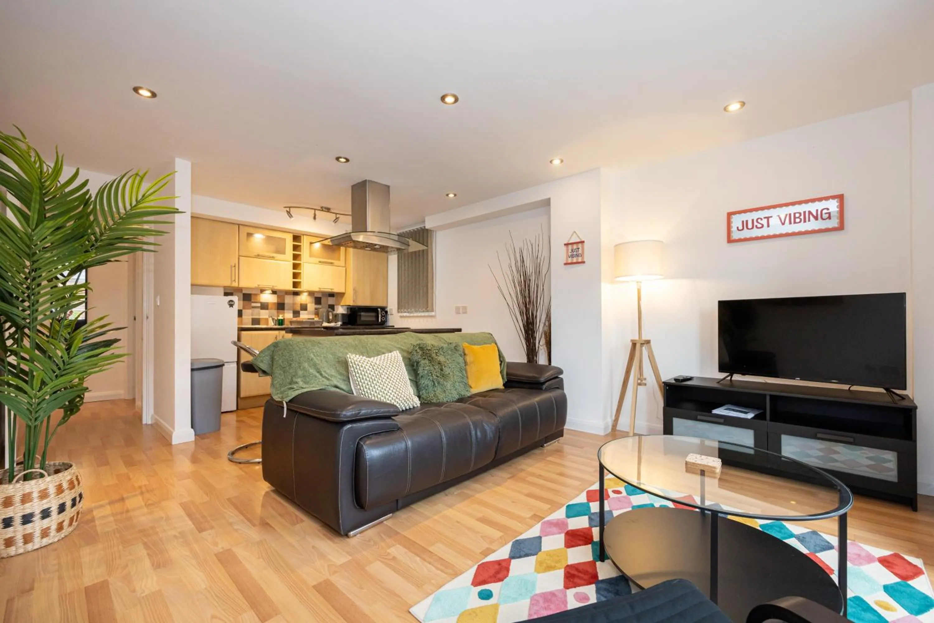Living room in Withington Apartments