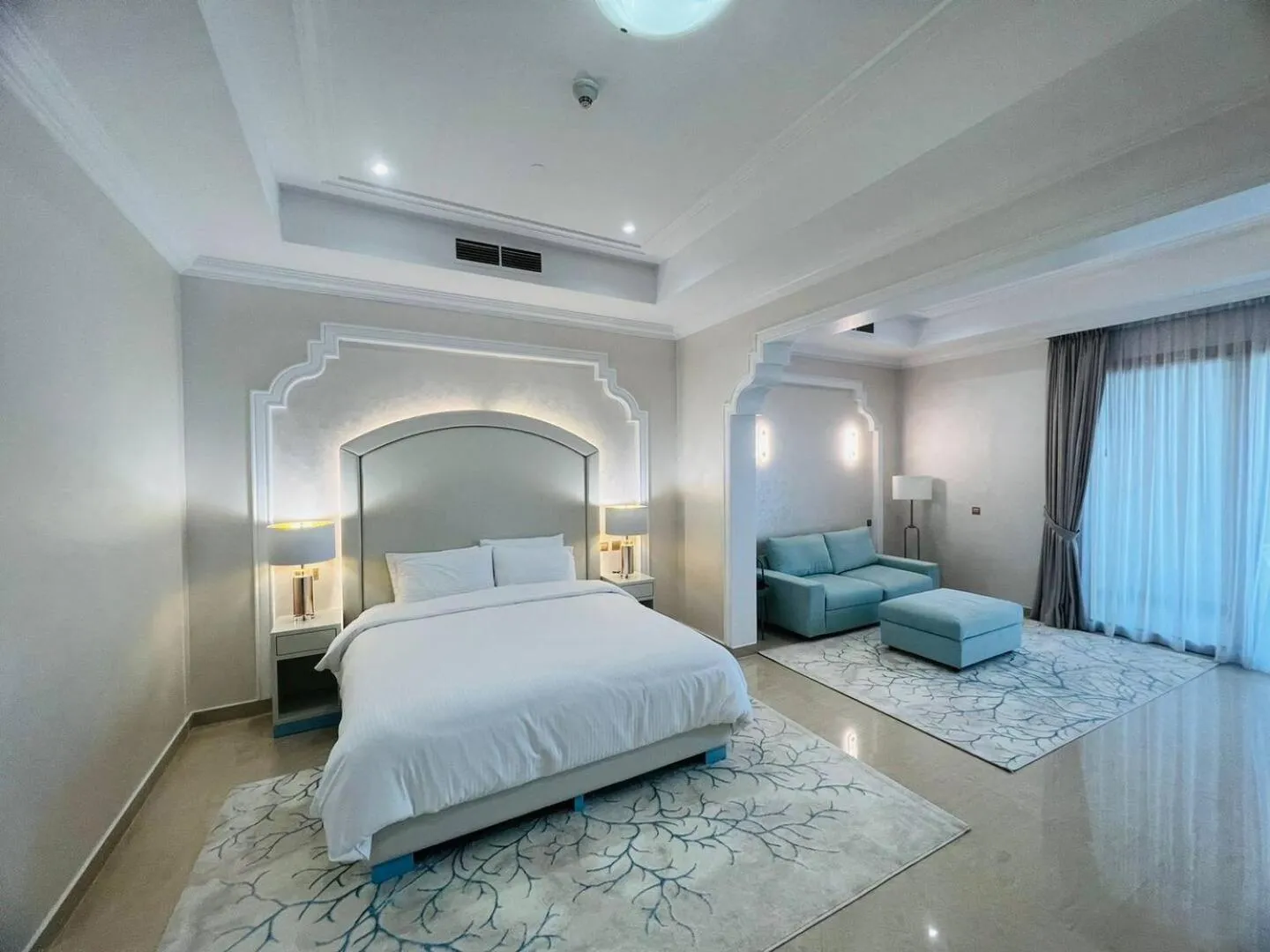 Bed in I Like Al Hamra Palace - Elite Beach & Golf Resort Private Suites