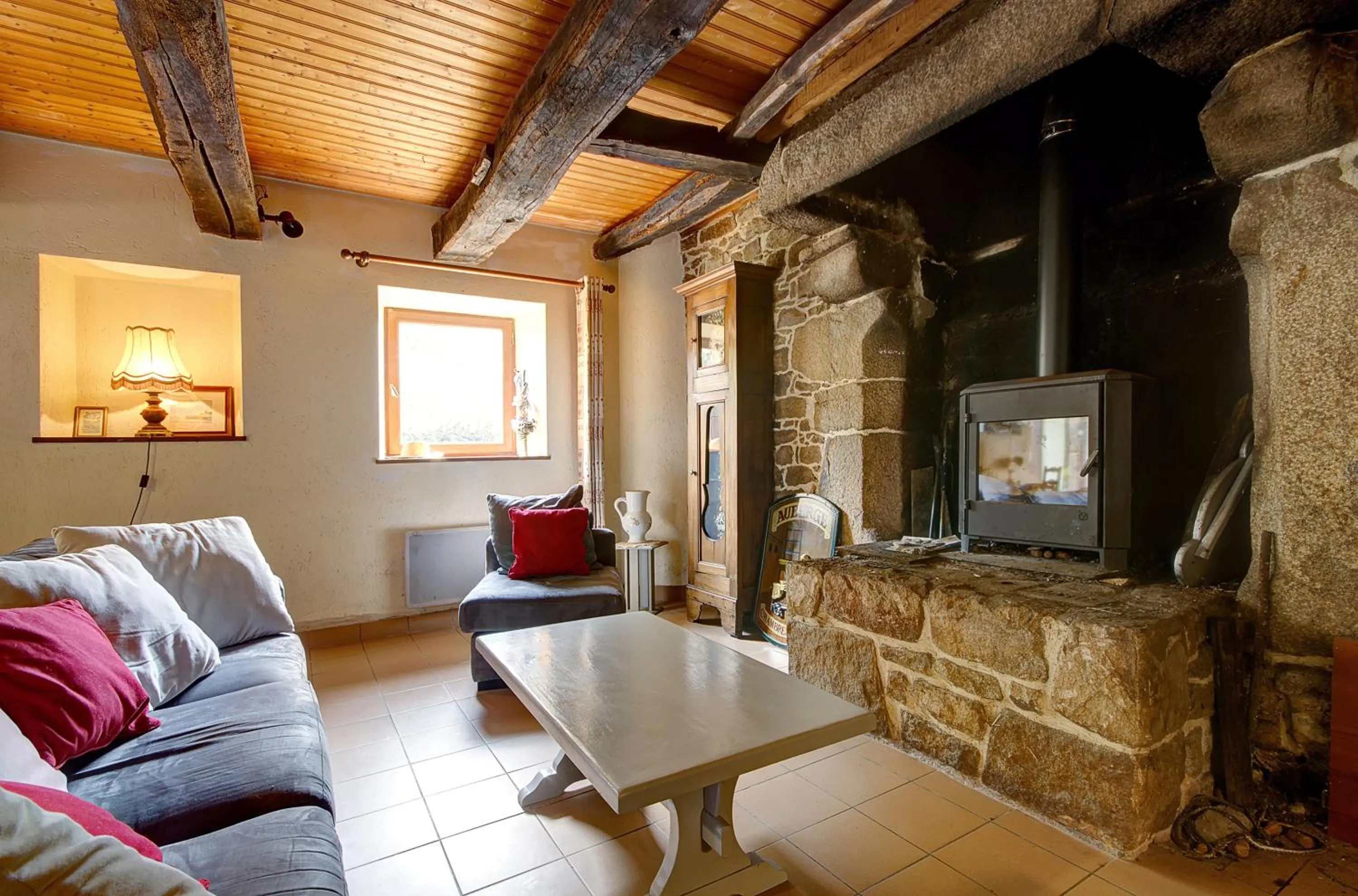 Living room in A la Ferme de Kervihern