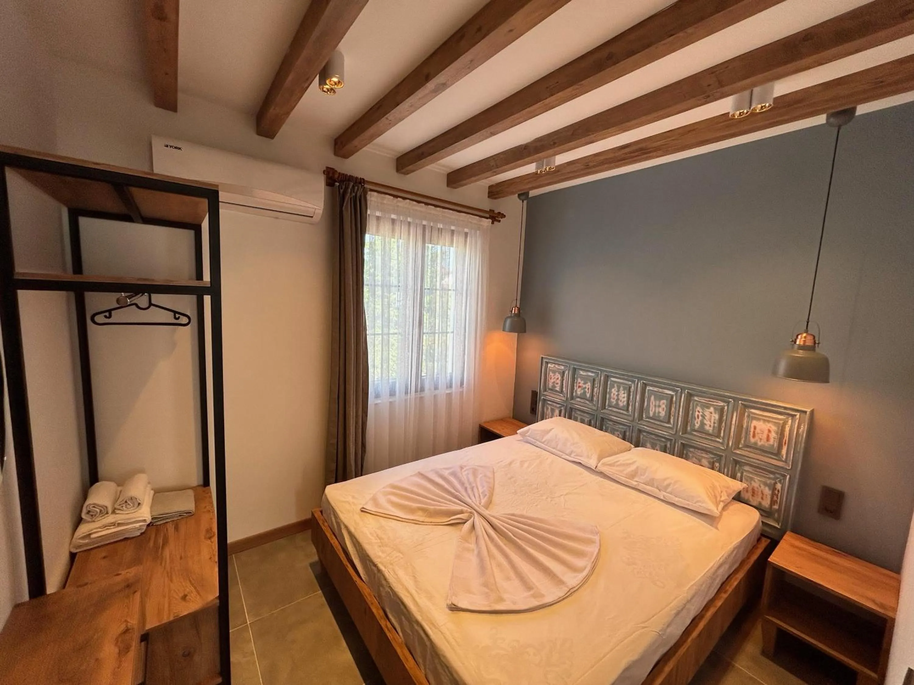 Bed in Avlu Villas & Apartments