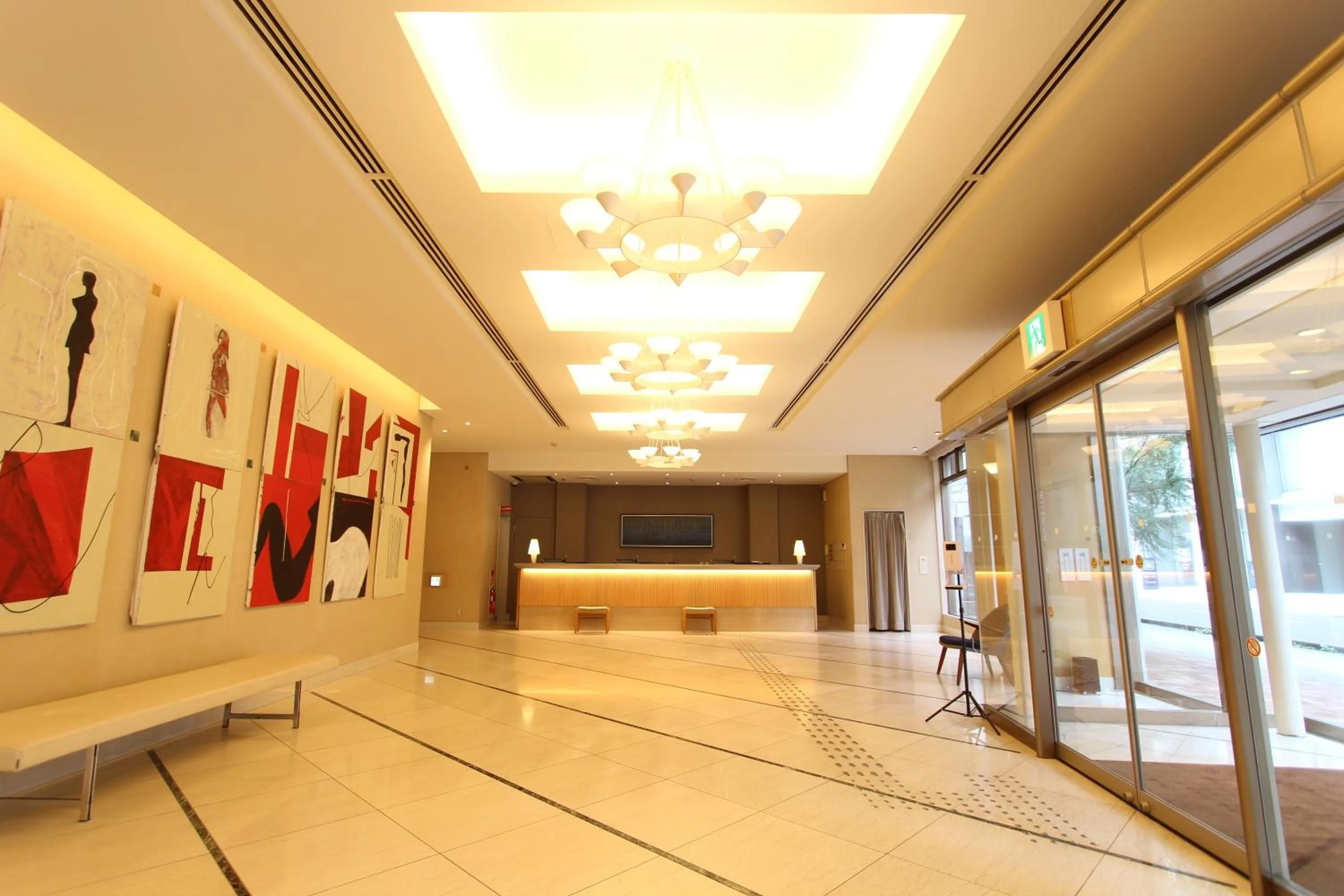 Lobby or reception in KOKO HOTEL Sendai Station South