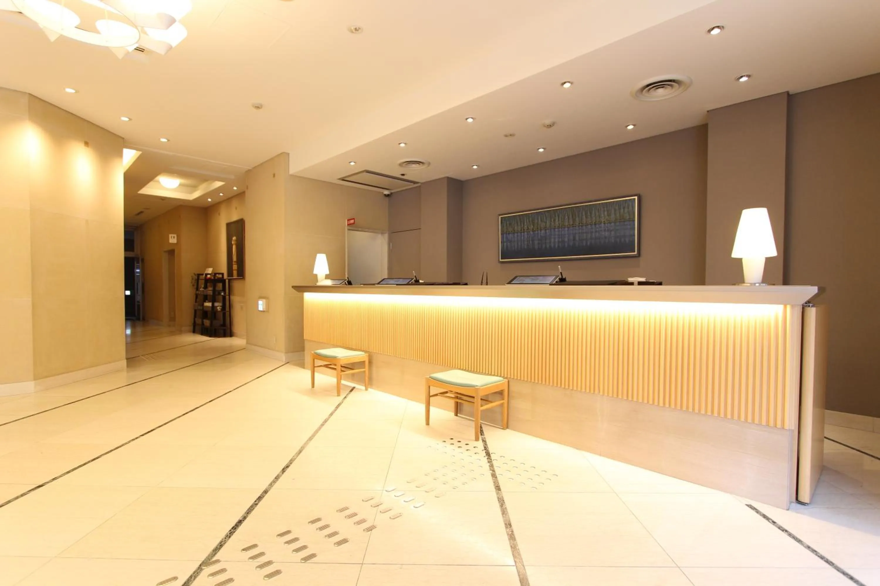 Lobby or reception in KOKO HOTEL Sendai Station South