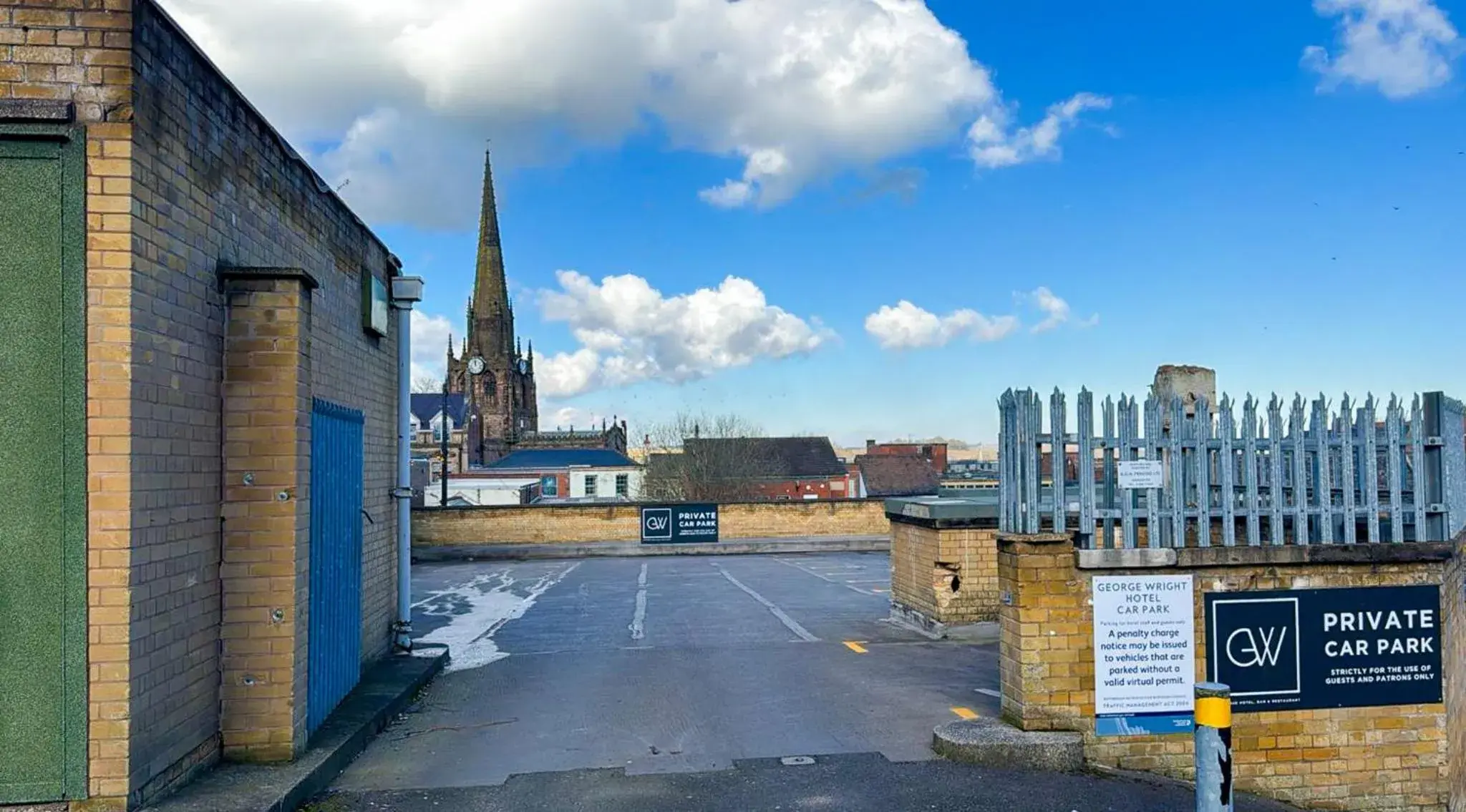 Parking in The George Wright Boutique Hotel, Bar & Restaurant Parking in The George Wright Boutique Hotel, Bar & Restaurant
