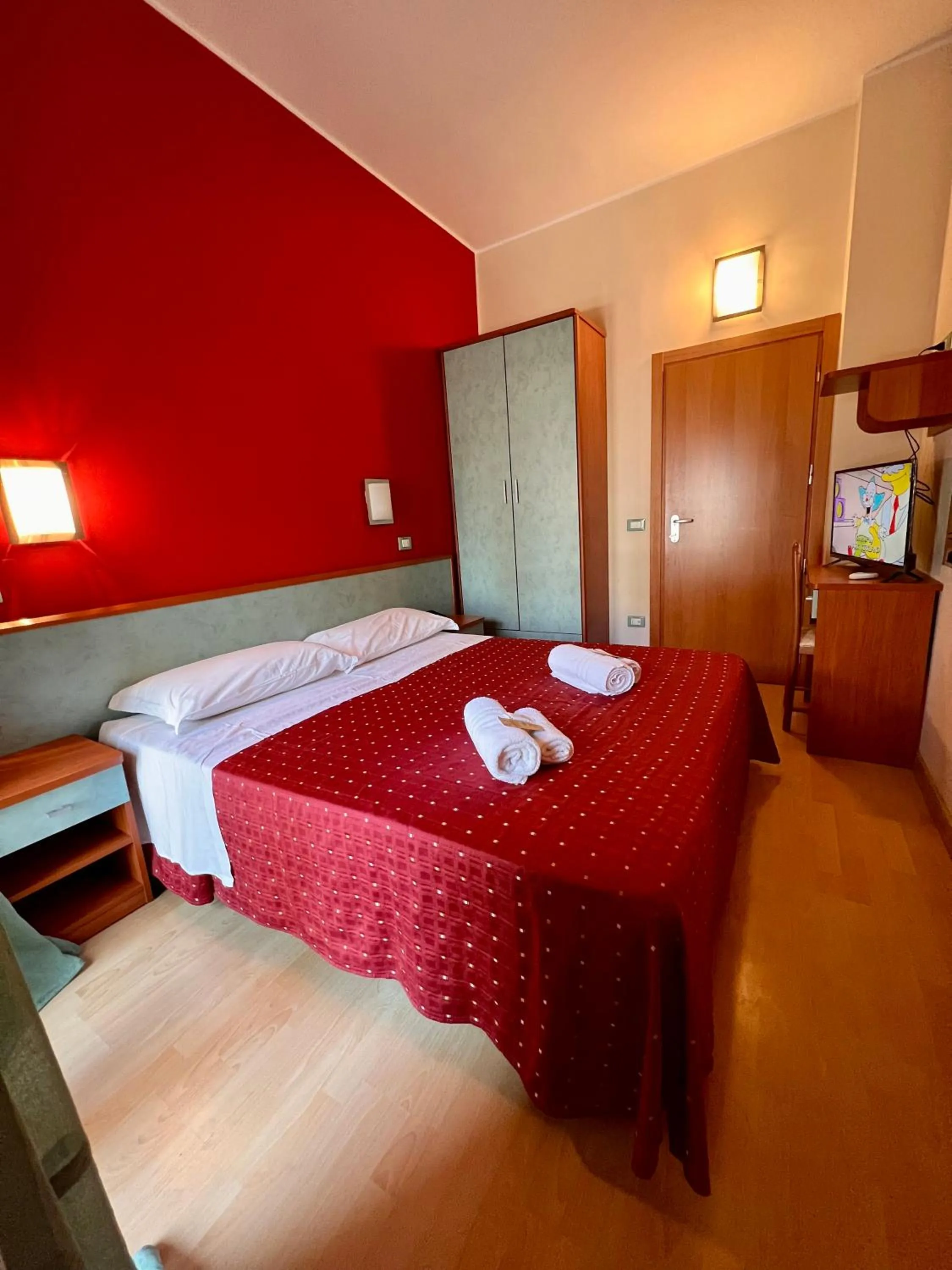 Bed in Hotel Villa Tina