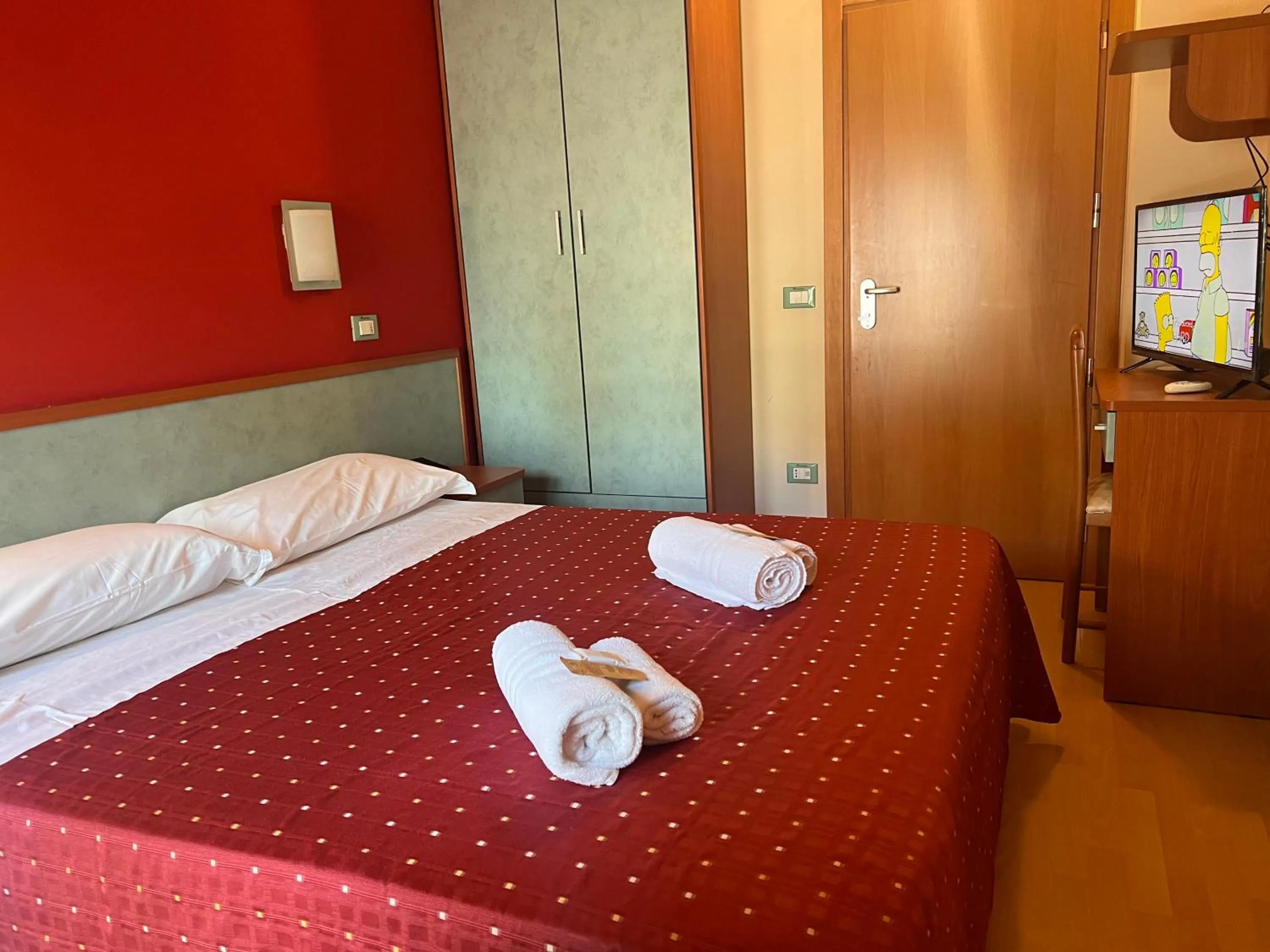 Bed in Hotel Villa Tina