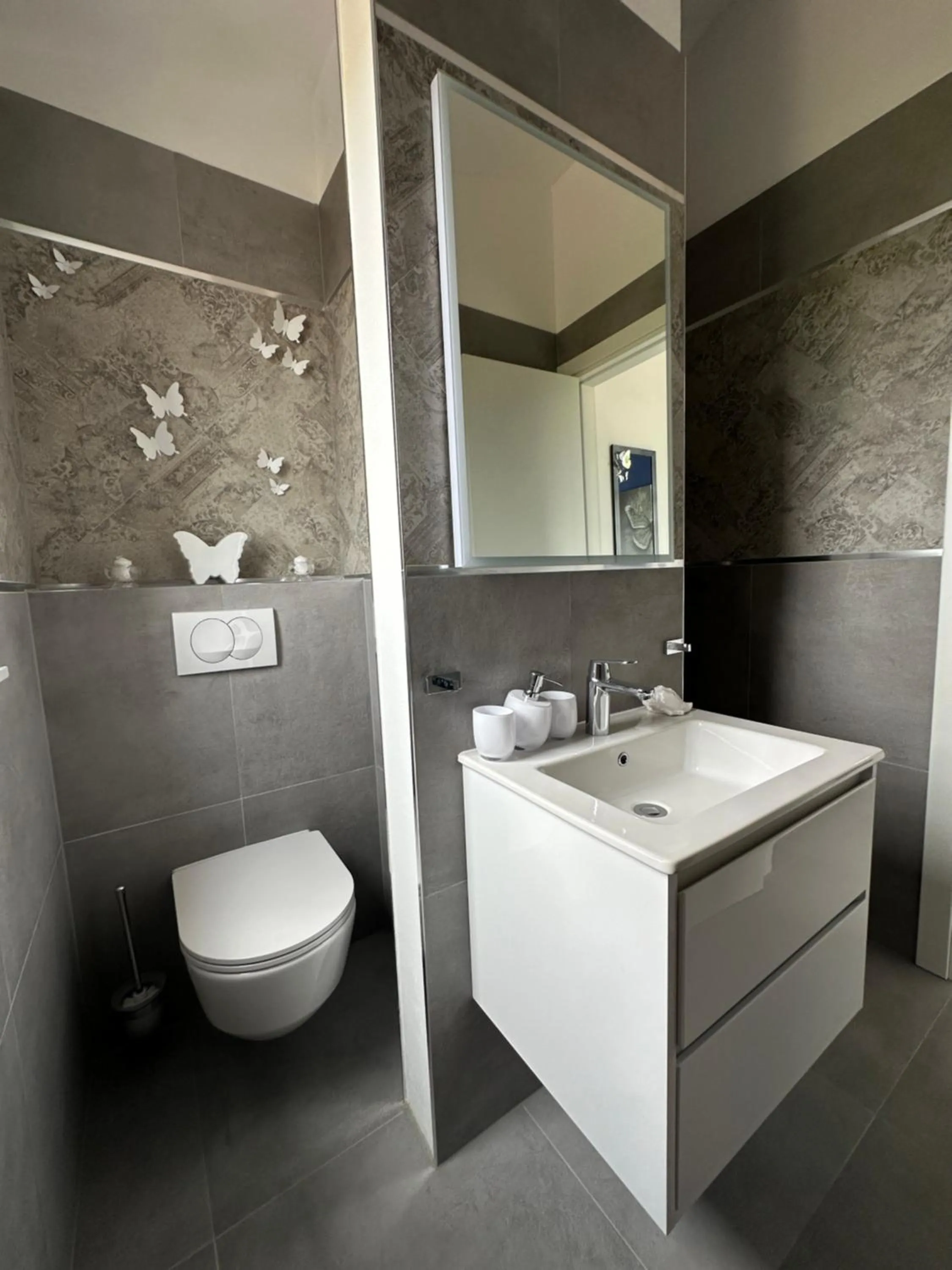 Bathroom in Penthouse Blue Horizon- a luxury penthouse with infinity pool, hot tub, sauna and sea views!