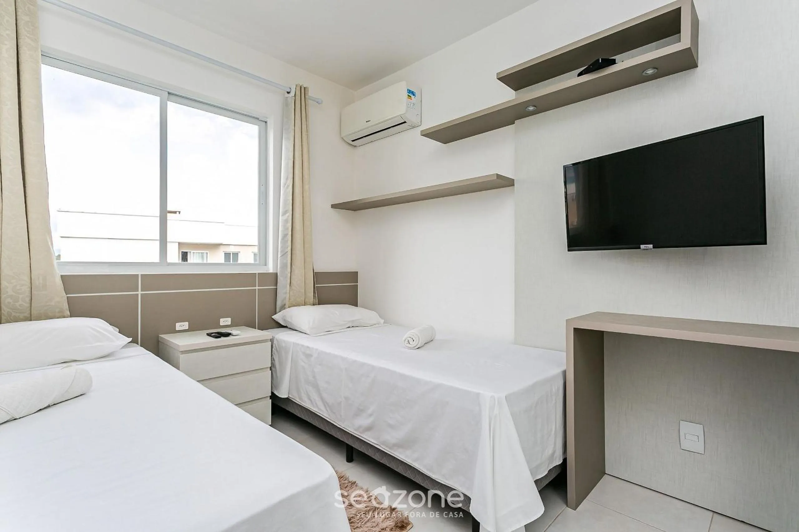 Bedroom, Bed in Apto em cond com piscina em Canasvieiras RPC301