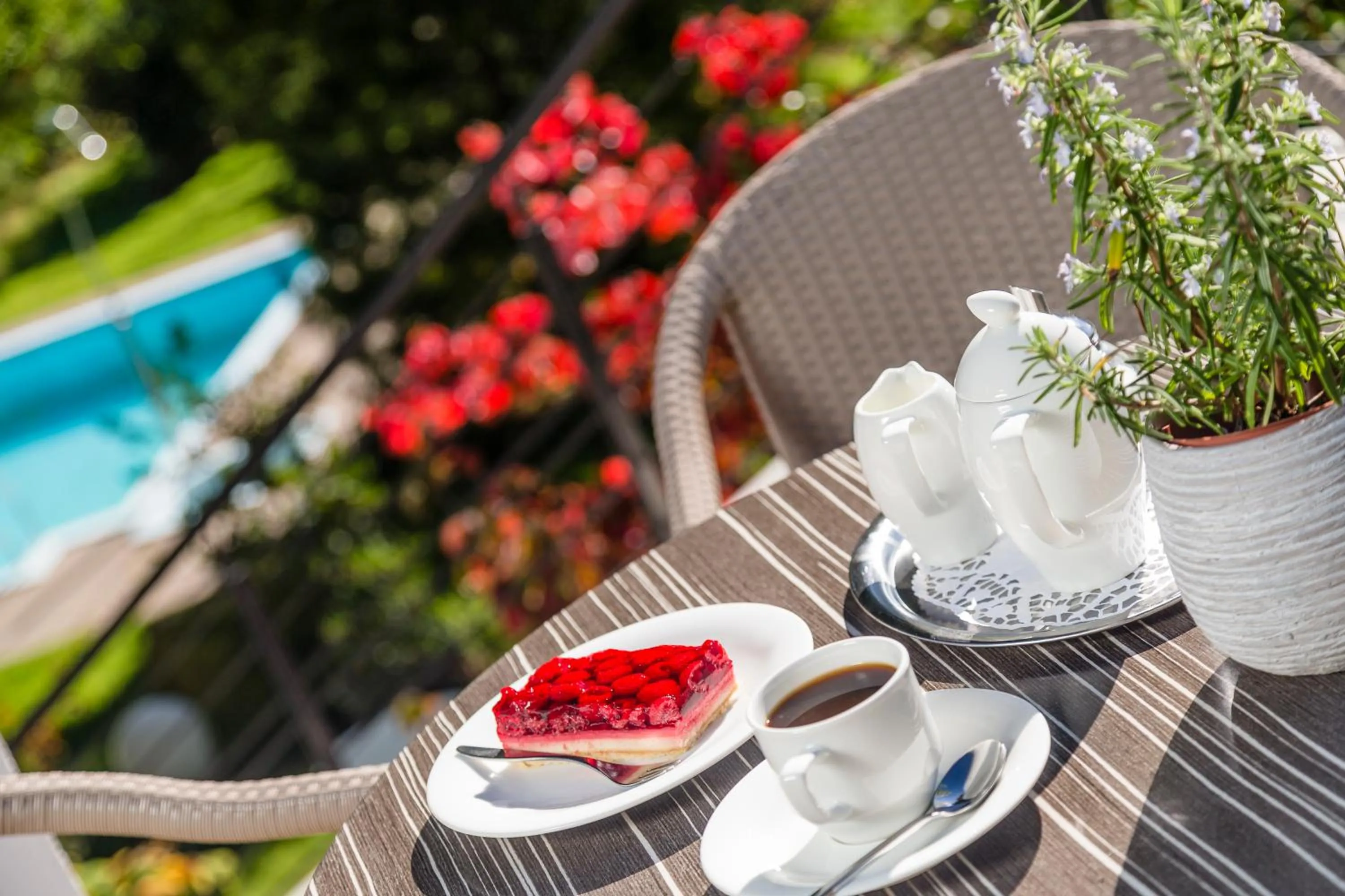 Garden in Garni Hotel Am Meilenstein