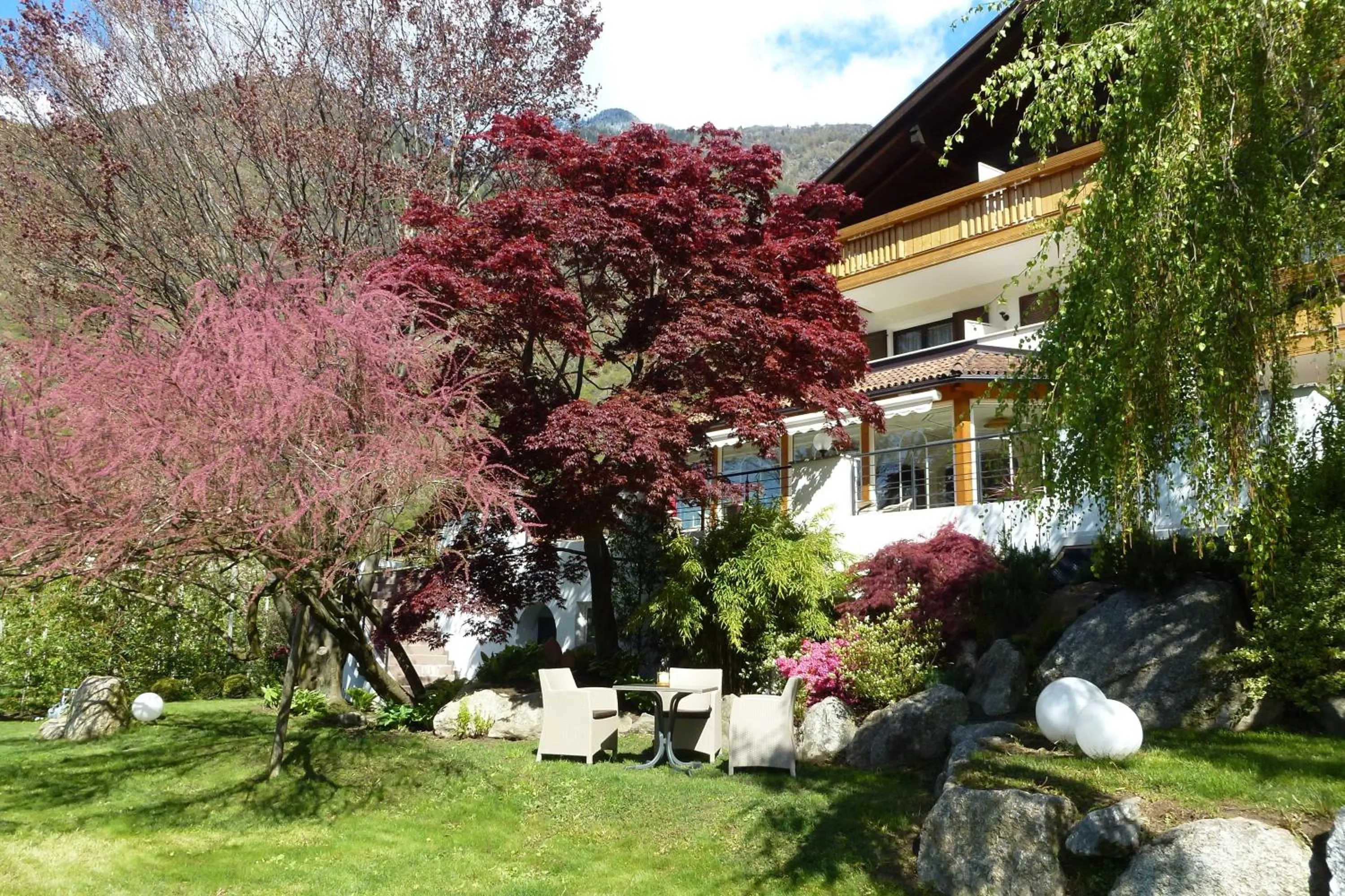 Garden in Garni Hotel Am Meilenstein