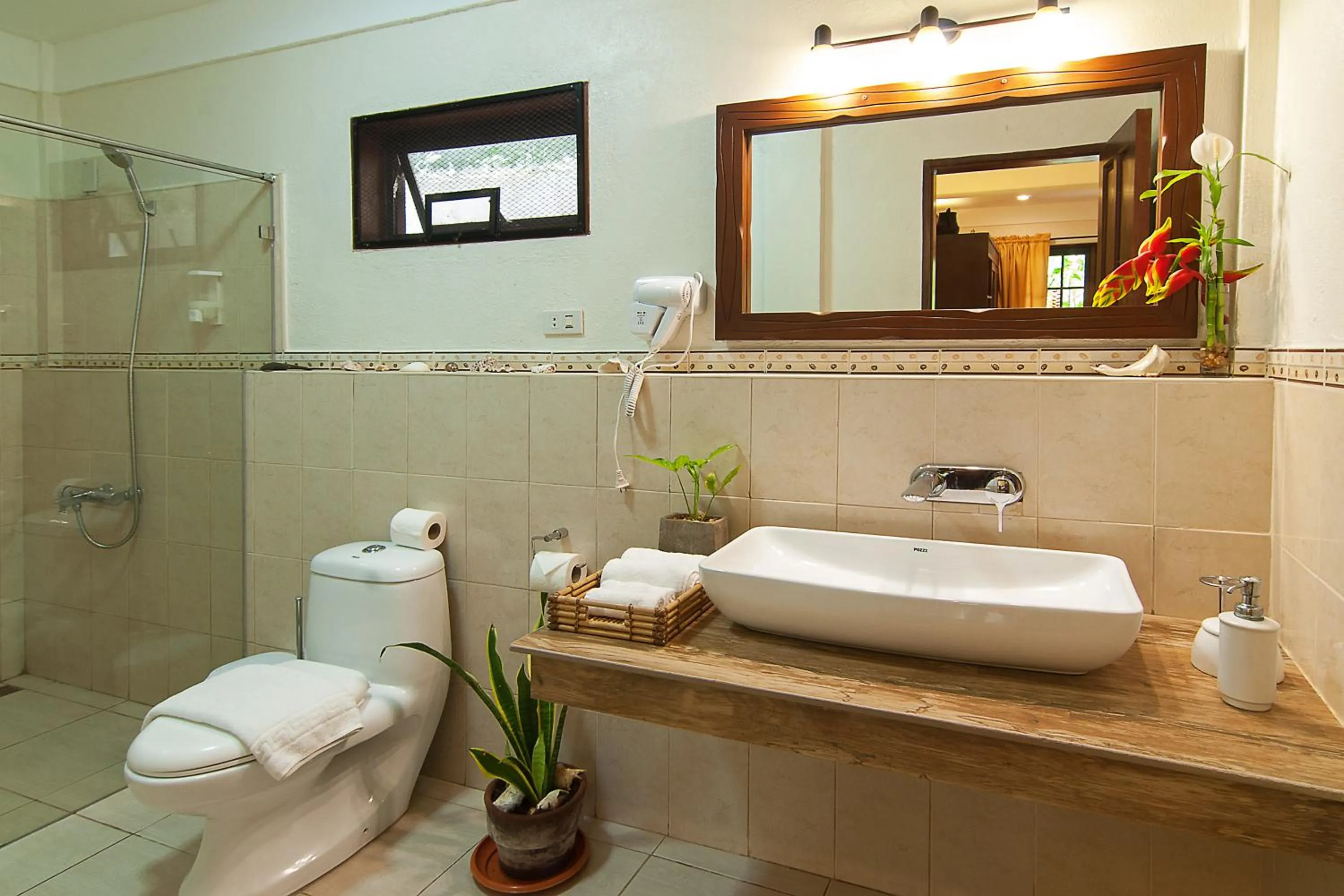 Toilet in Oasis Resort
