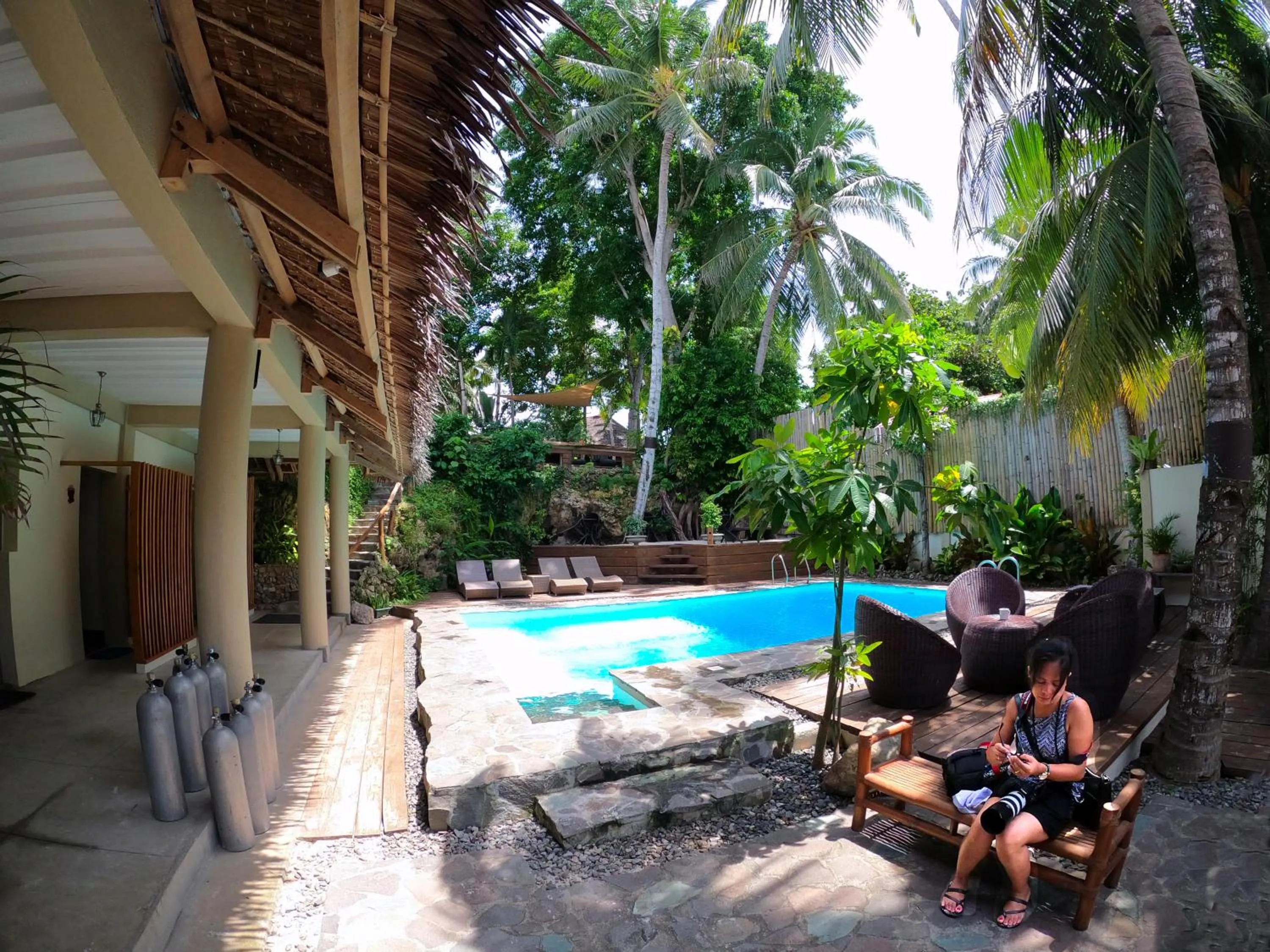 Pool view in Oasis Resort