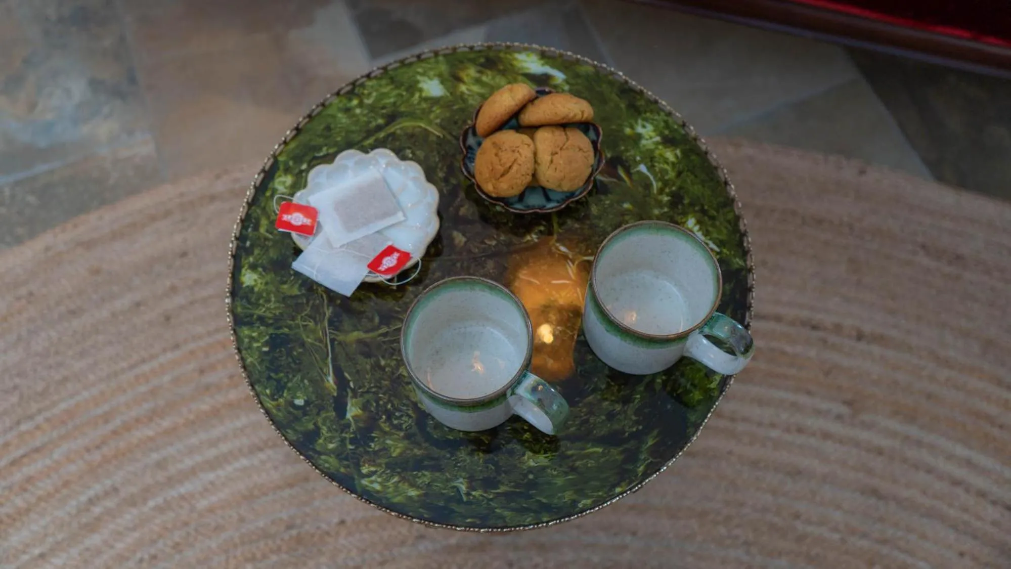 Food and drinks in Postmans Apartment Under Meteora