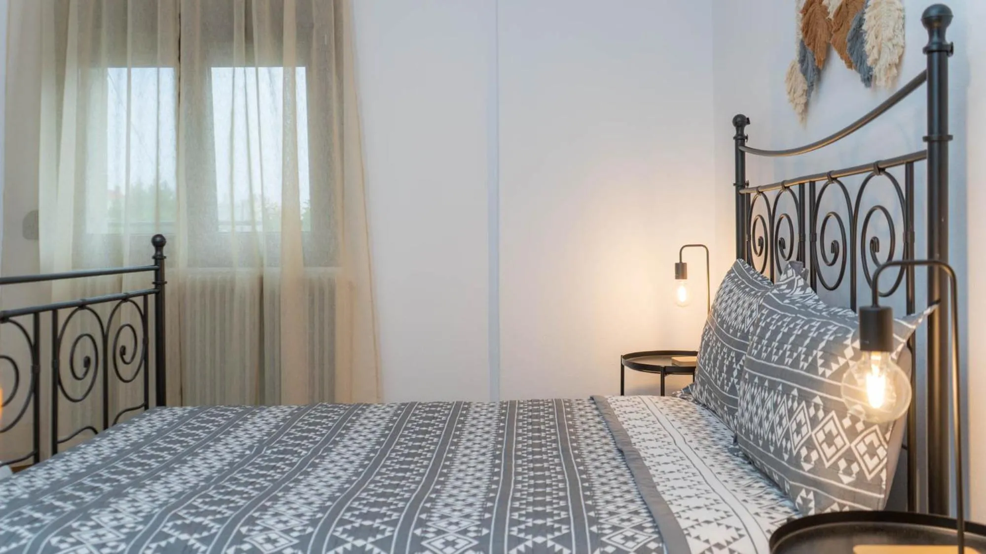 Bed in Postmans Apartment Under Meteora