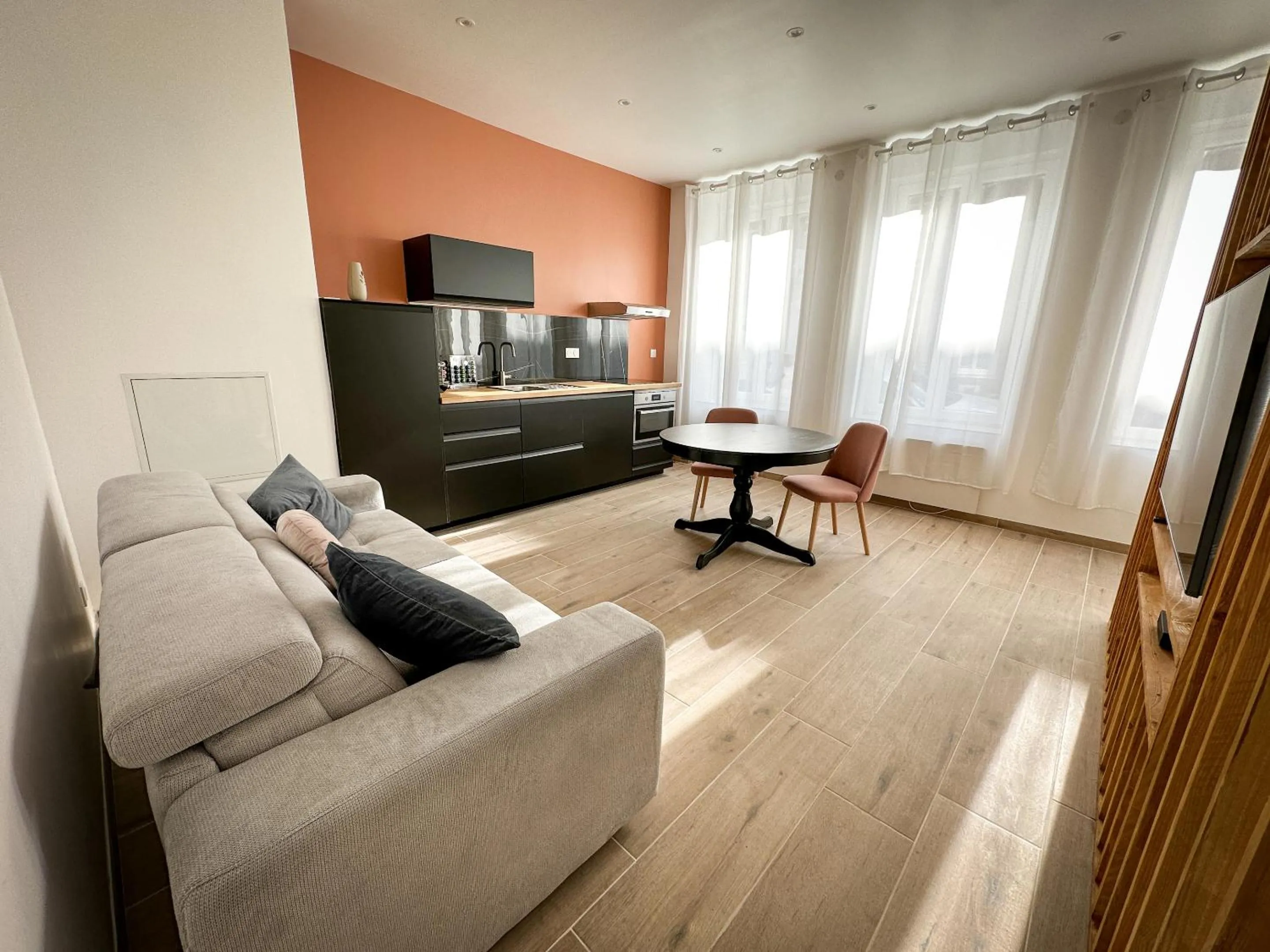 Living room in Le Bijou - Appartement, Sauna et Jacuzzi - Lille