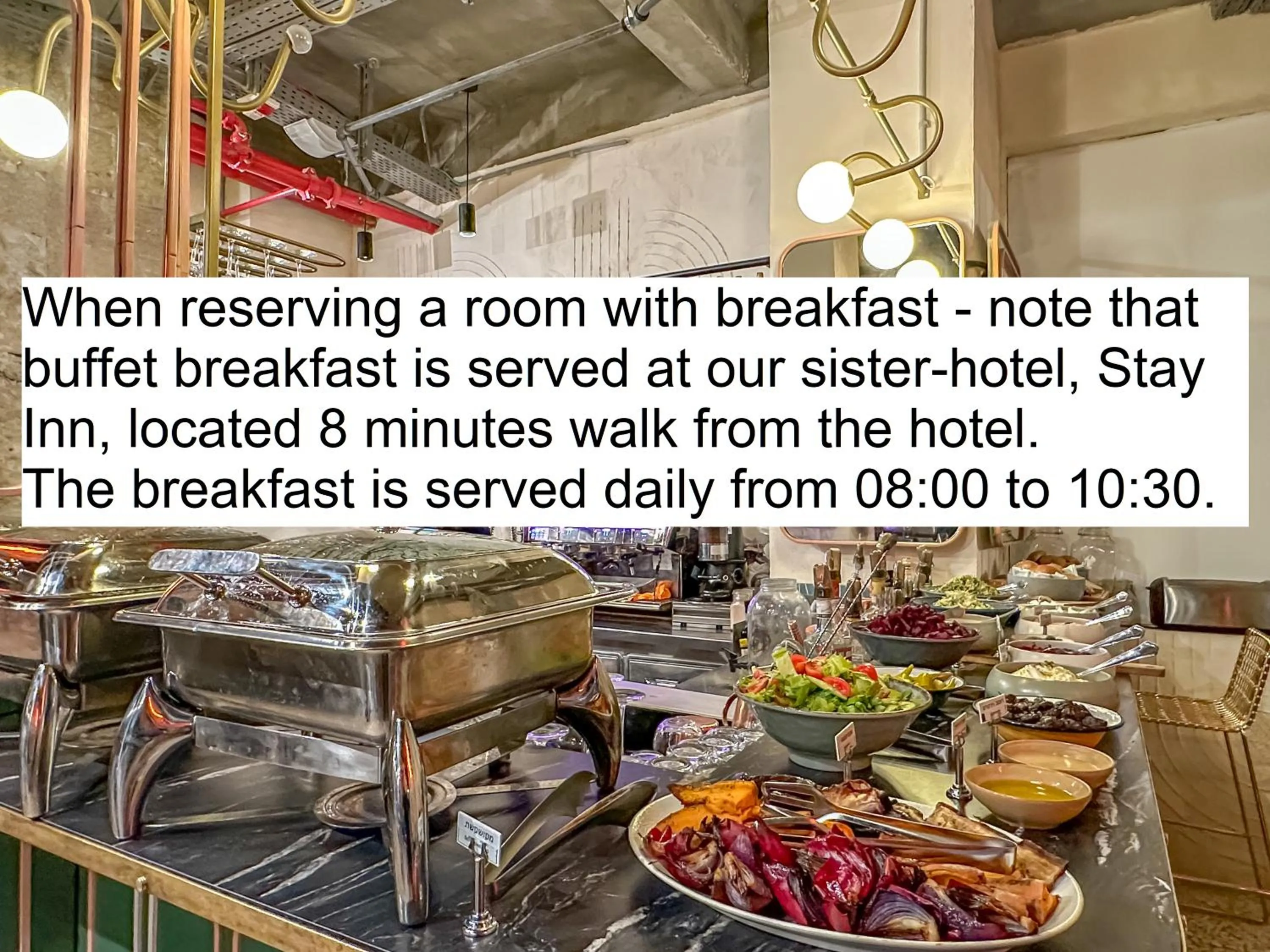 Breakfast in Stay Kook Jerusalem