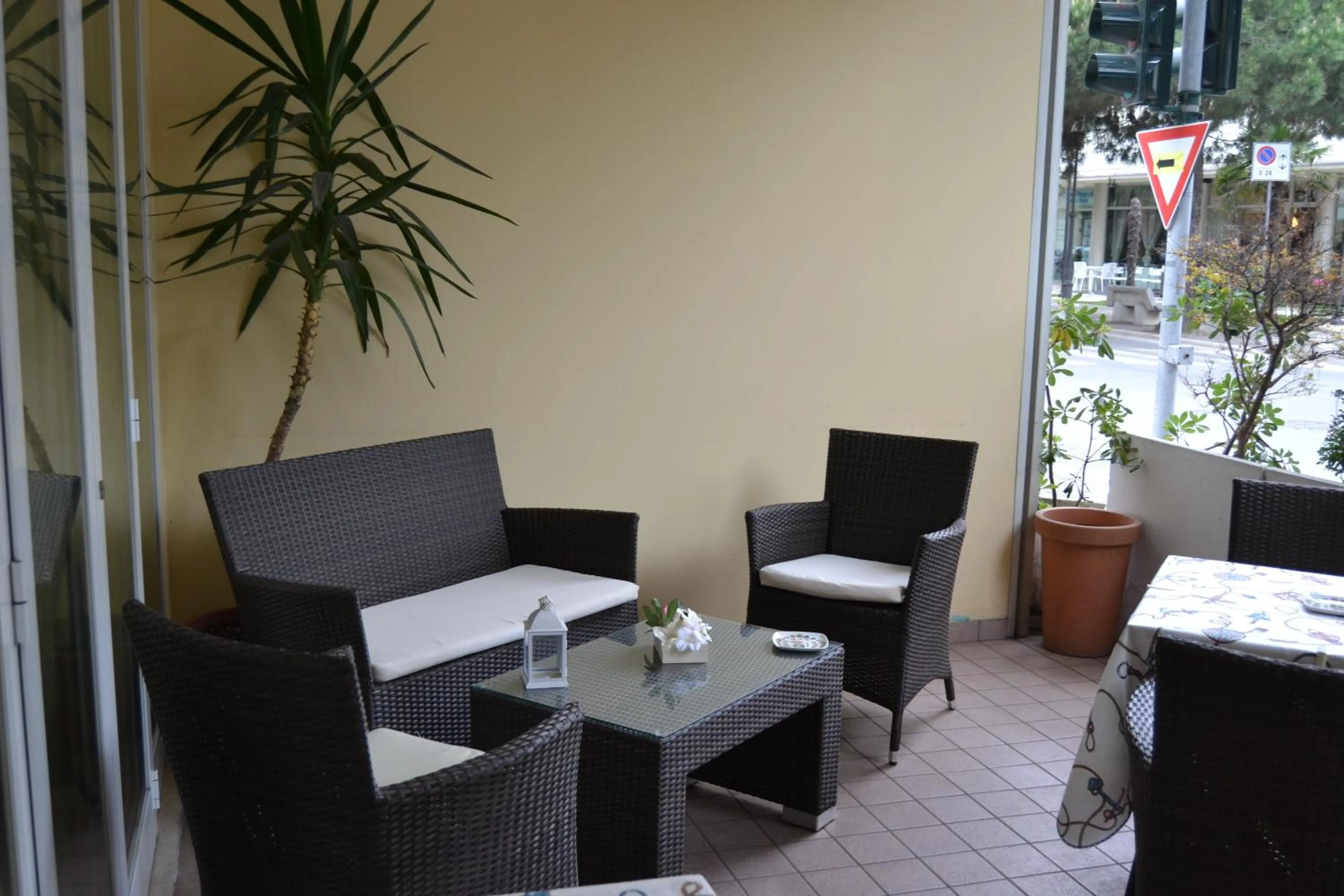Patio in Hotel Vergilius