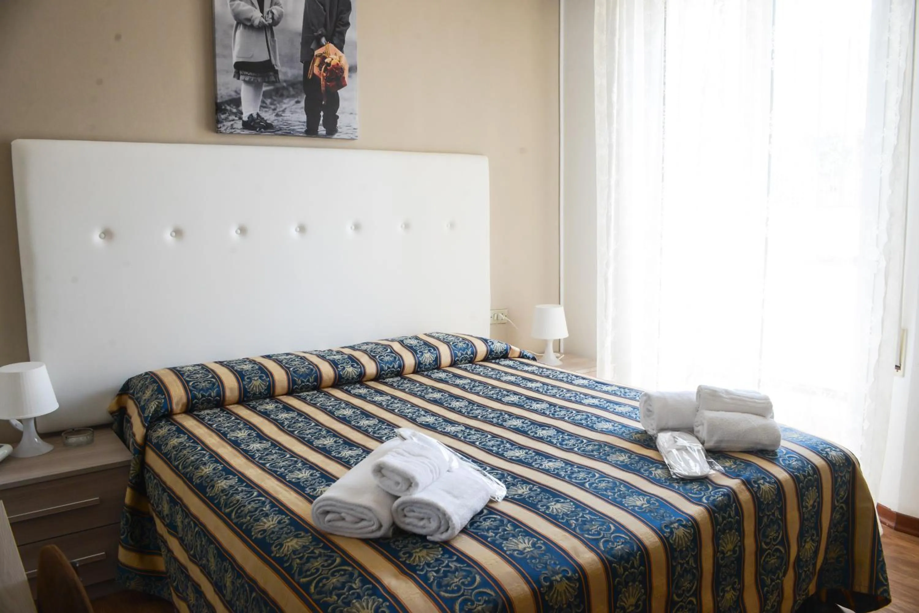 Bed in Hotel Vergilius